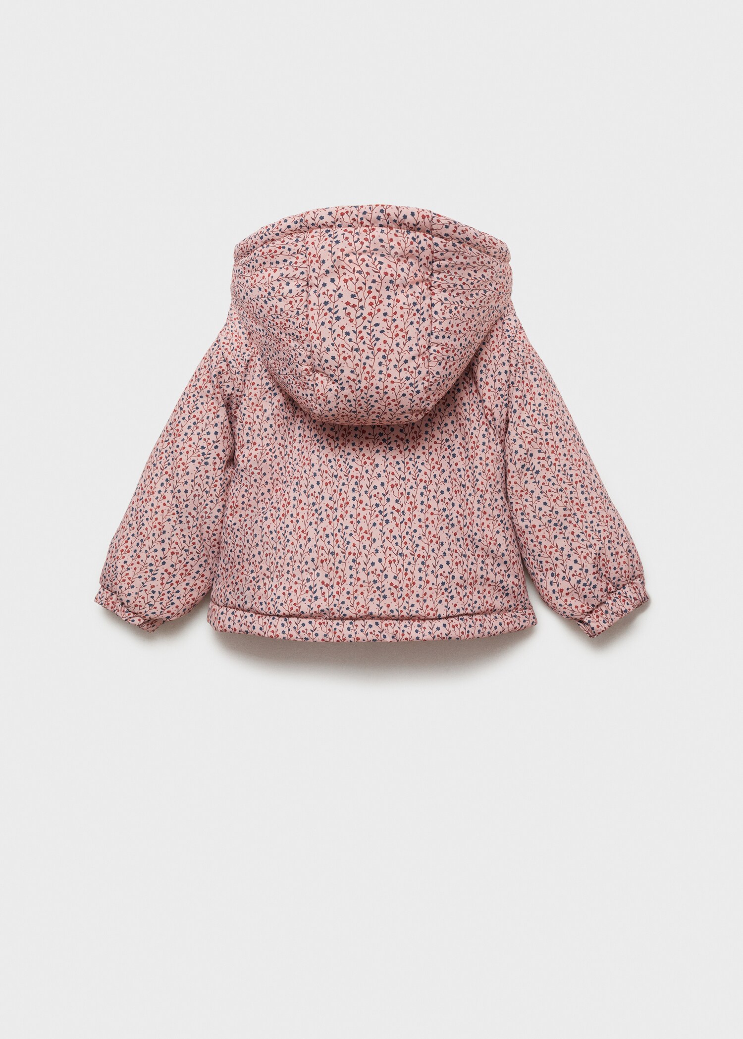 Flowers print quilted anorak - Reverse of the article