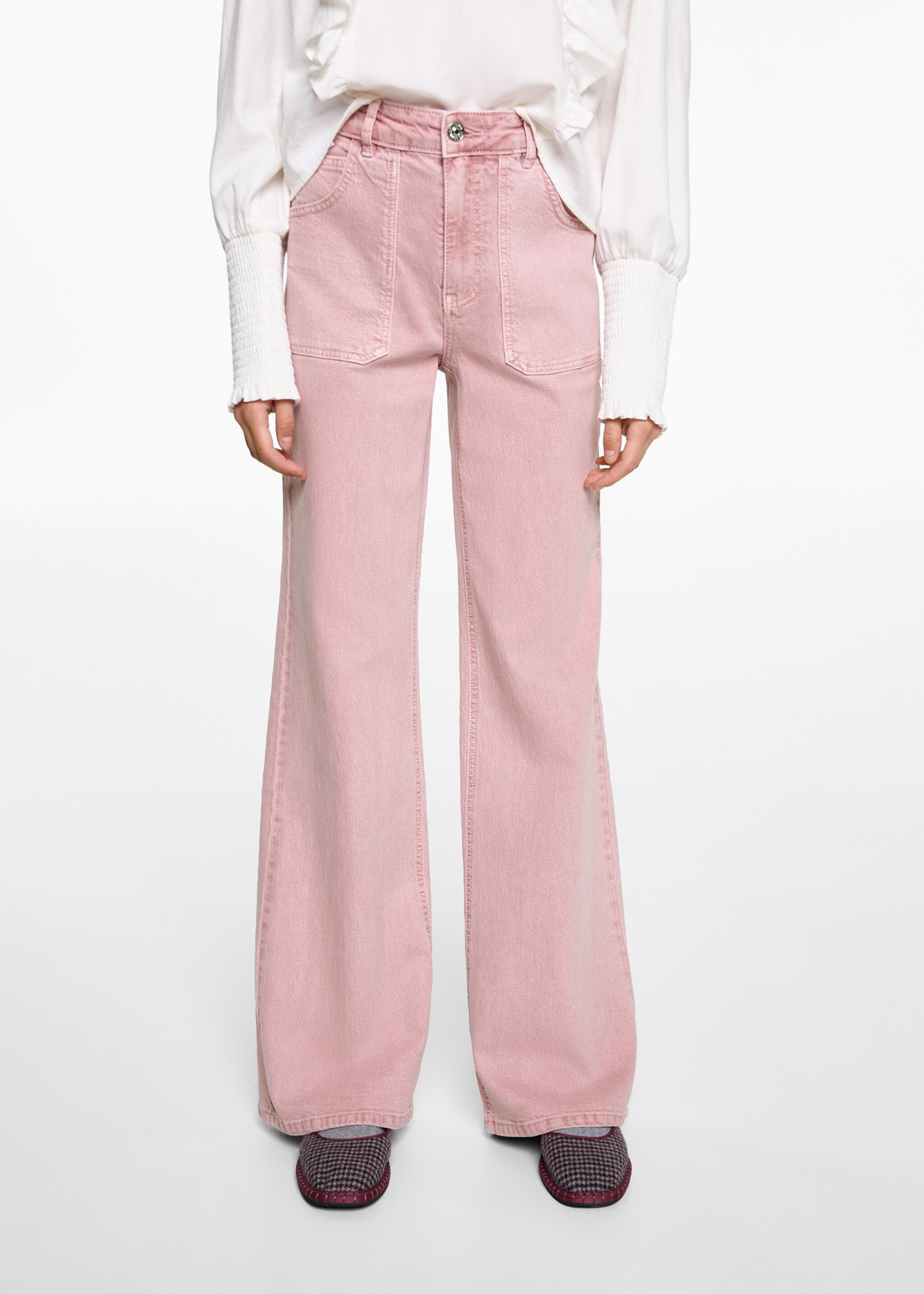 Pantalon droit poches - Plan moyen