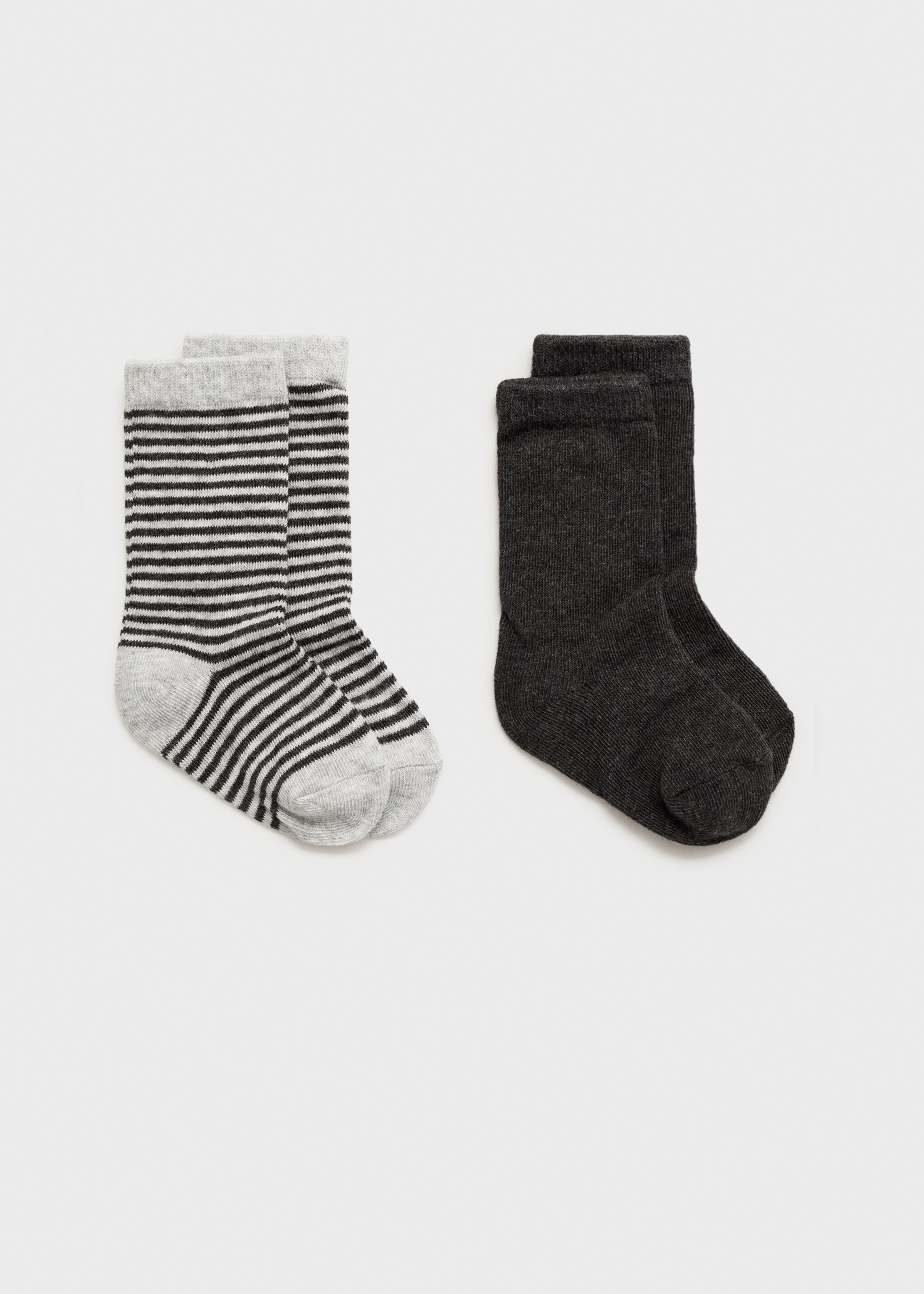 2 pack mixed socks - Article without model, Charcoal. Ref: 77046754-00.