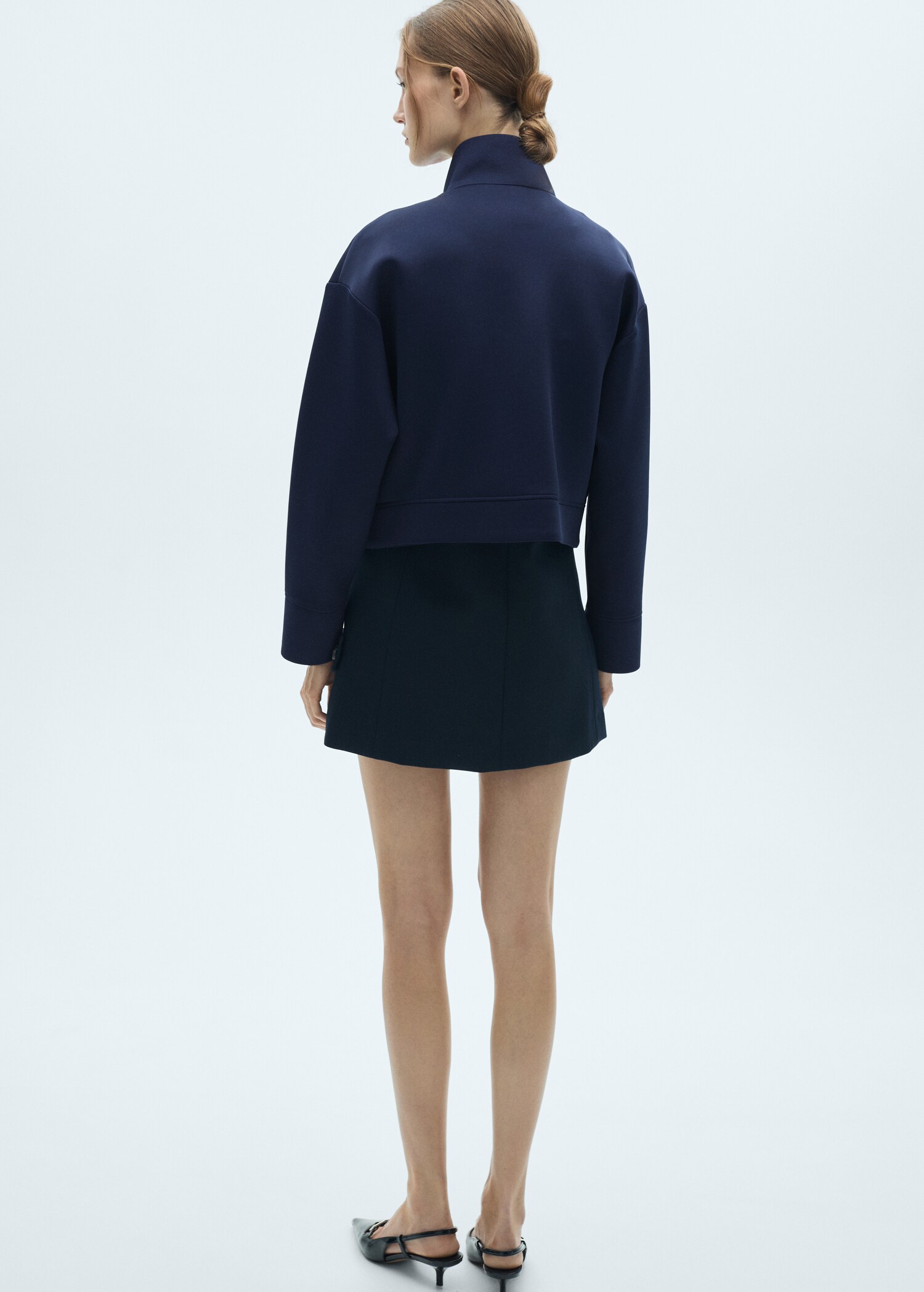 Cropped bomber jacket - Reverse of the article