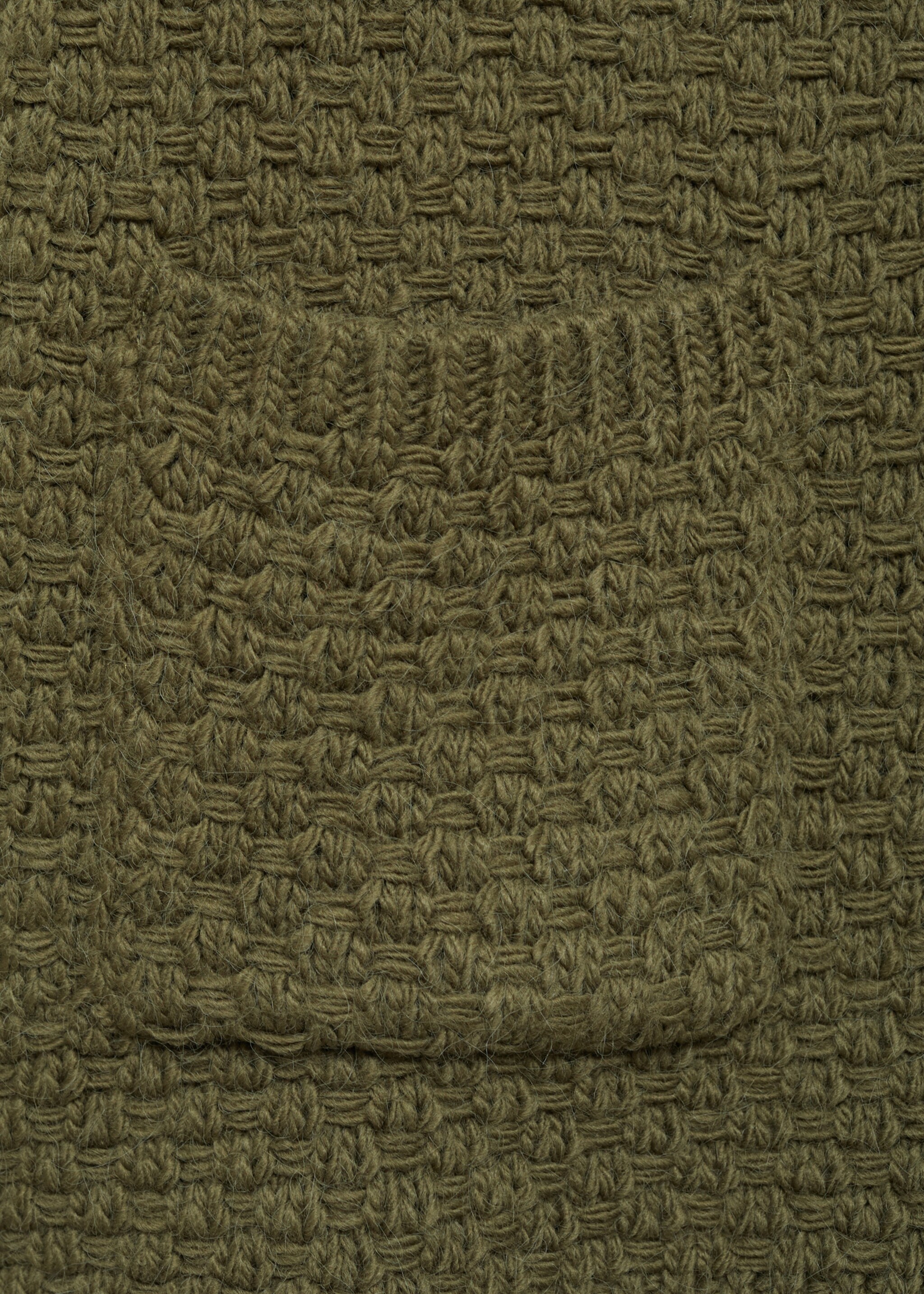 Gebreid vest met knopen - Detail van het artikel 0, Kaki. Ref: 77046763-00.