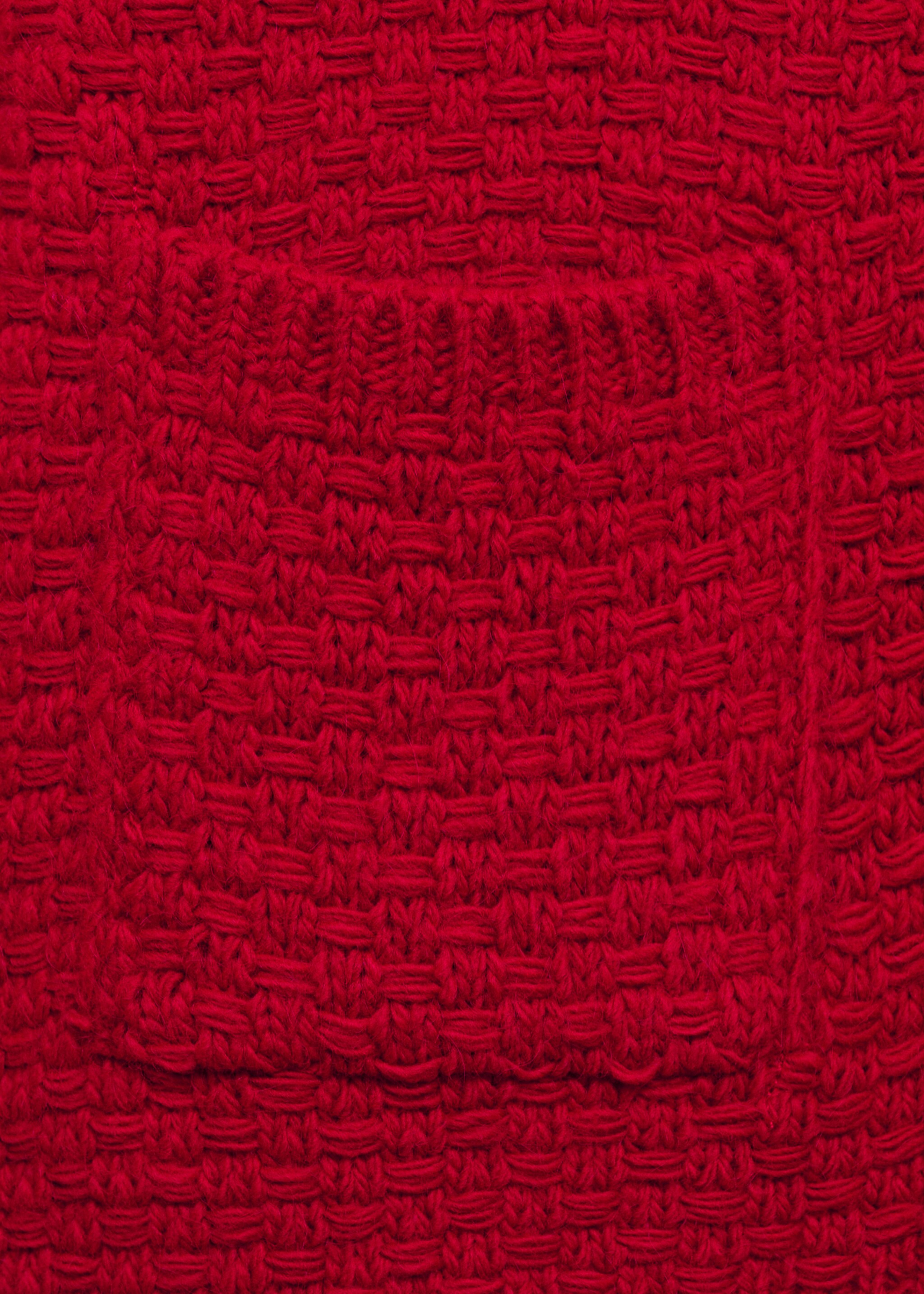 Button knit cardigan - Details of the article 0, Red. Ref: 77046763-00.