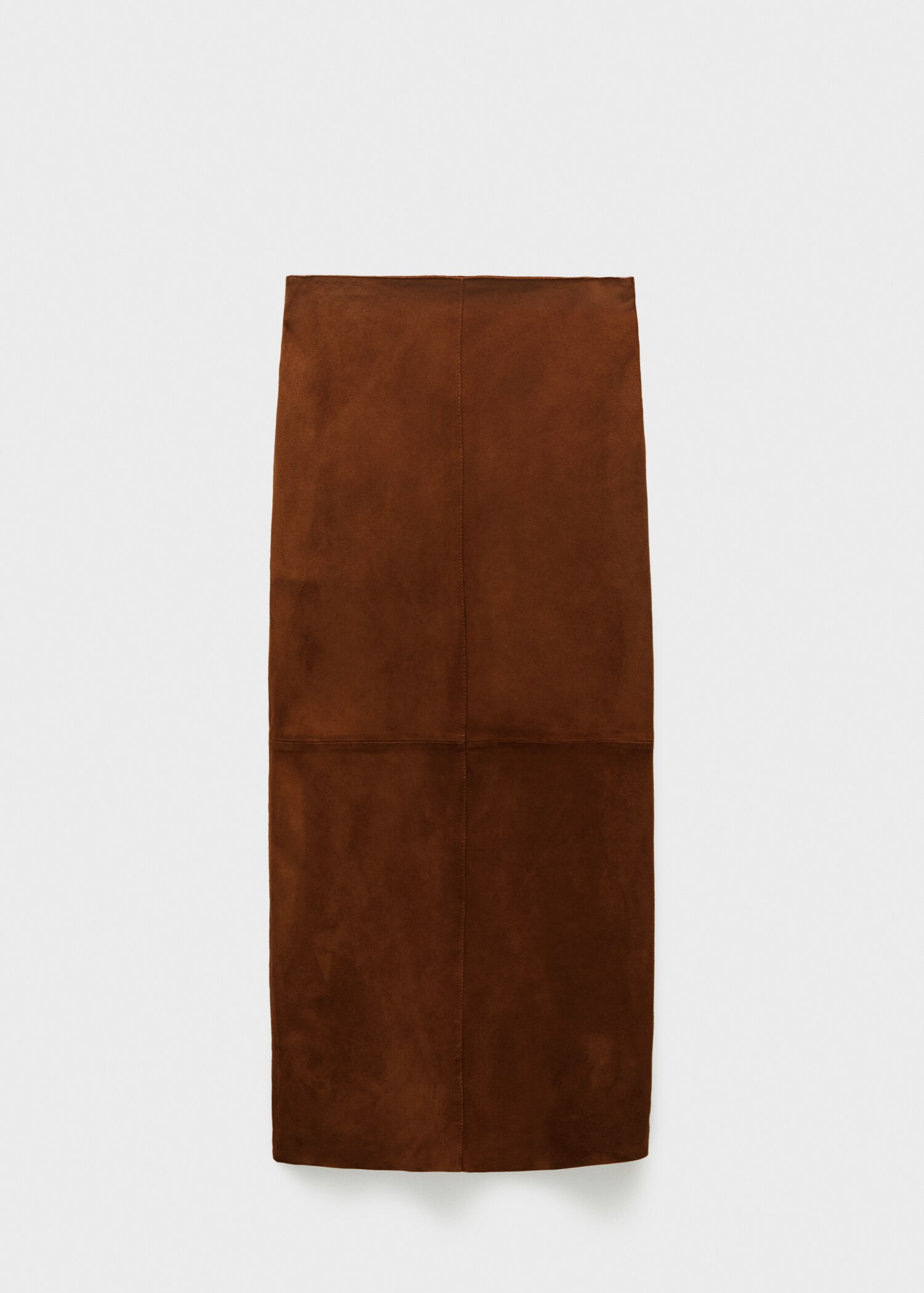 Suede skirt with opening - Article without model