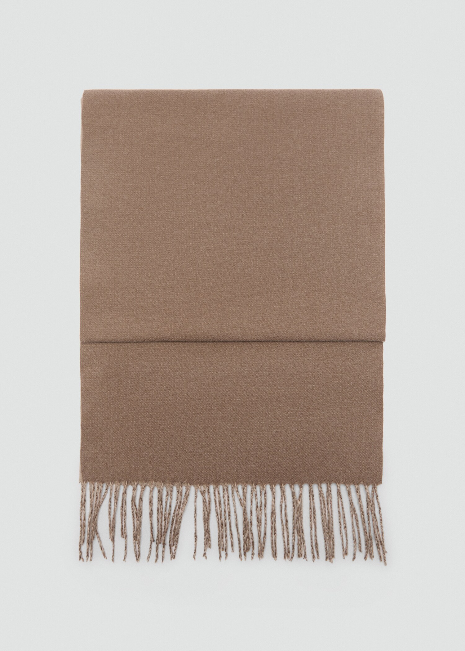 Two-tone fringed scarf - Article without model