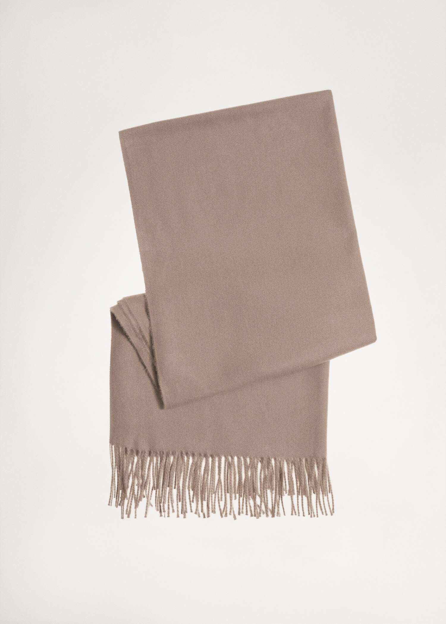 Two-tone fringed scarf - Details of the article 5
