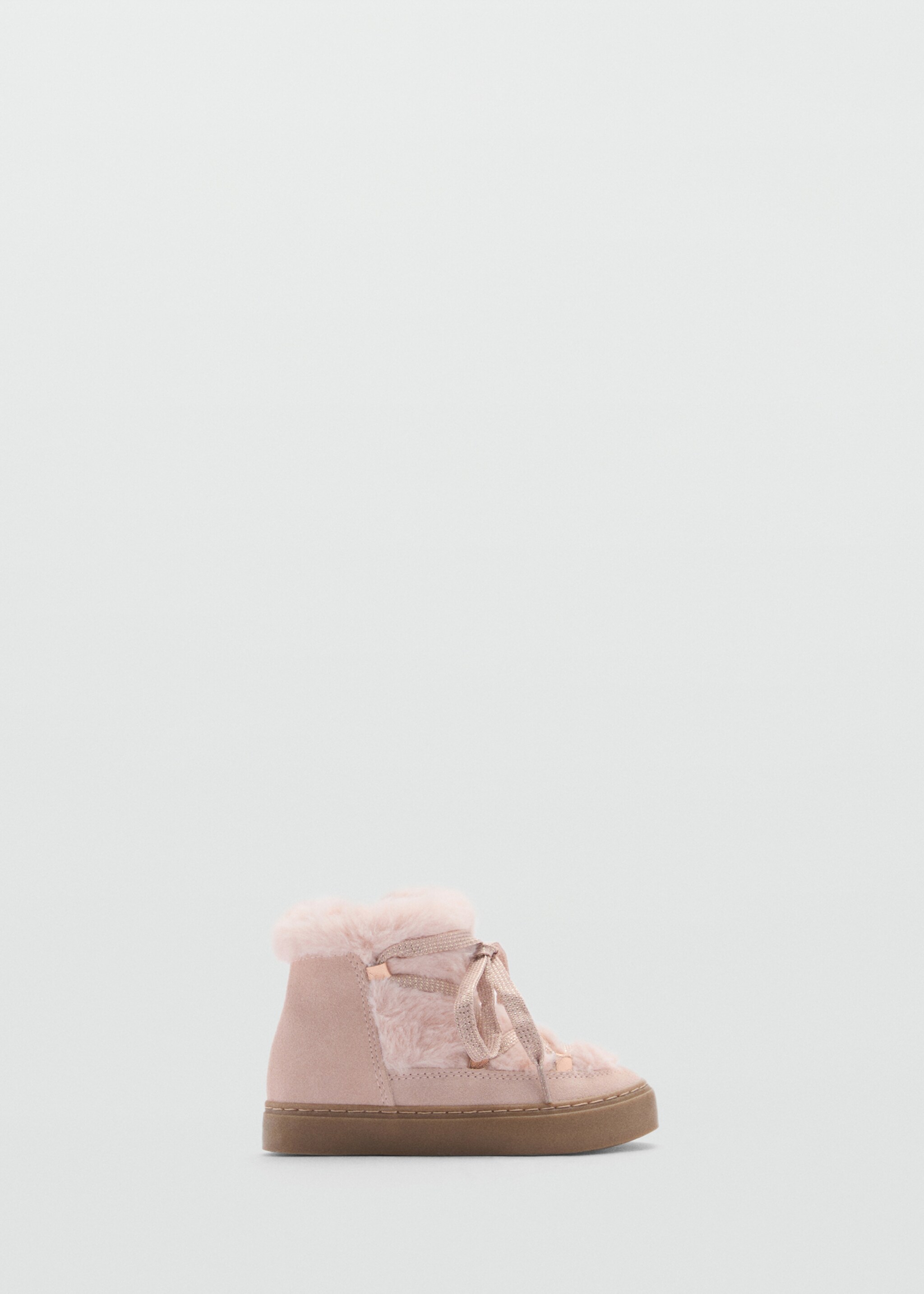 Stiefelette mit Fell-Kordel - Artikel ohne Model, Rosa. Ref: 77047117-00.