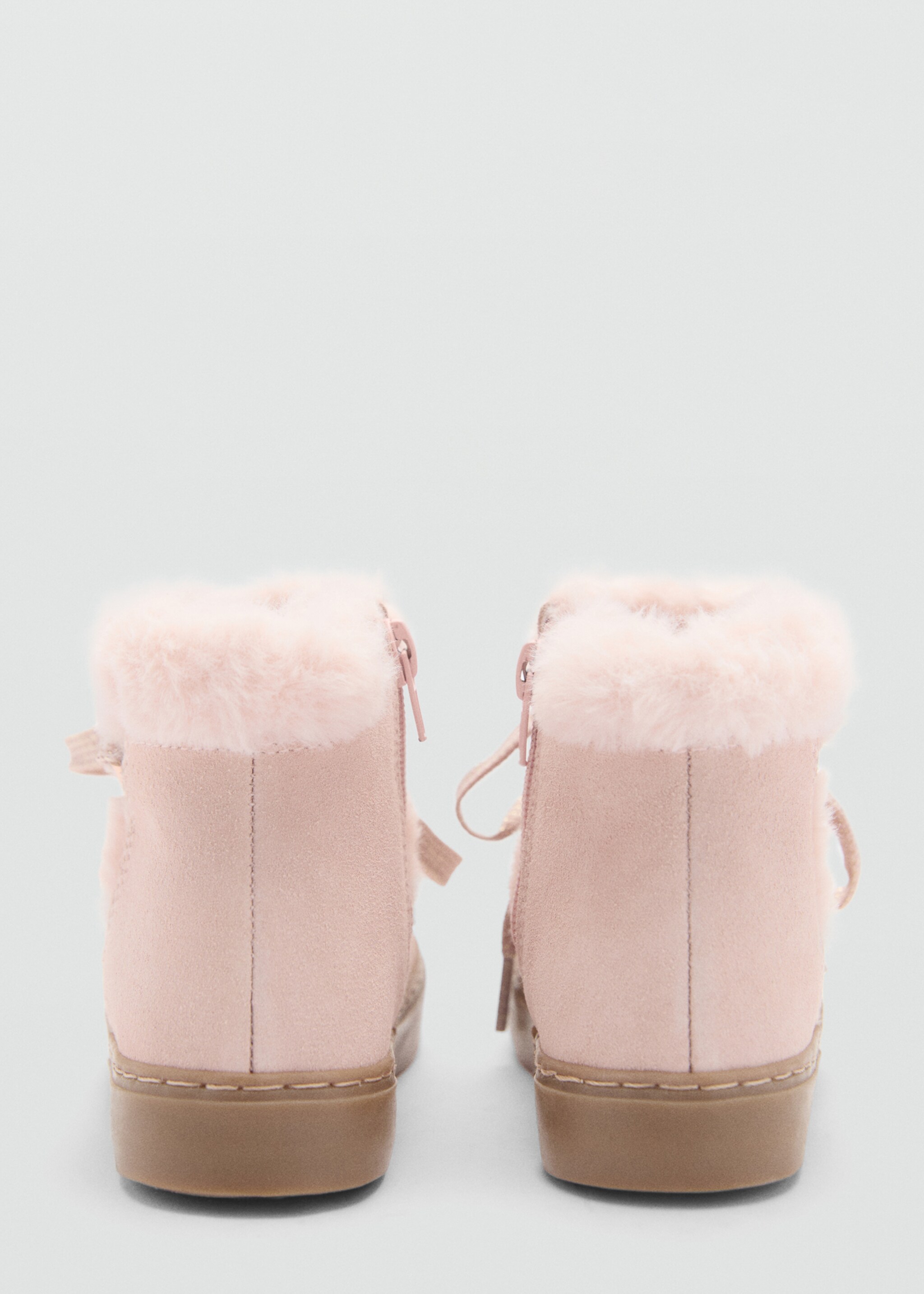 Stiefelette mit Fell-Kordel - Detail des Artikels 2, Rosa. Ref: 77047117-00.
