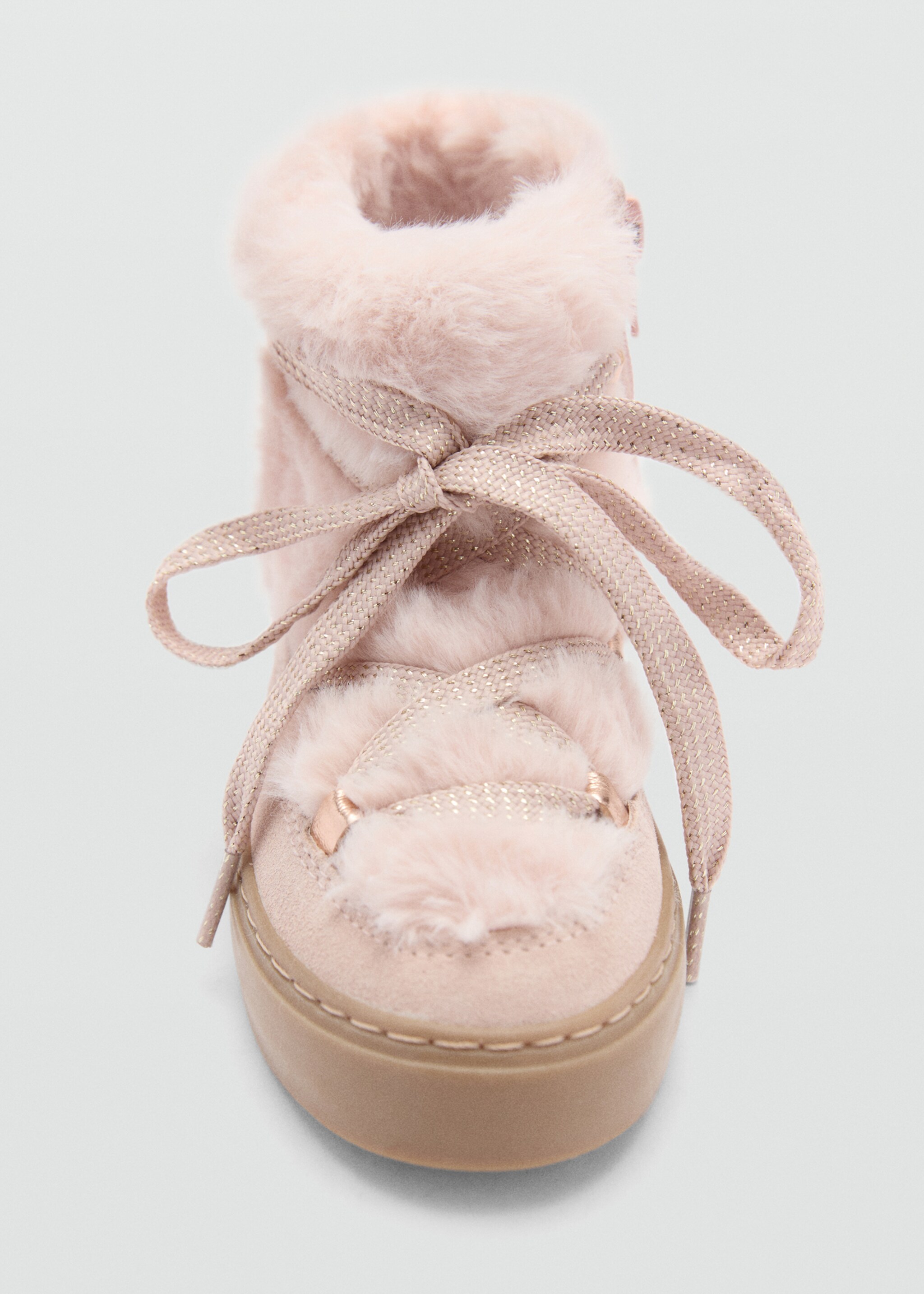 Stiefelette mit Fell-Kordel - Detail des Artikels 3, Rosa. Ref: 77047117-00.
