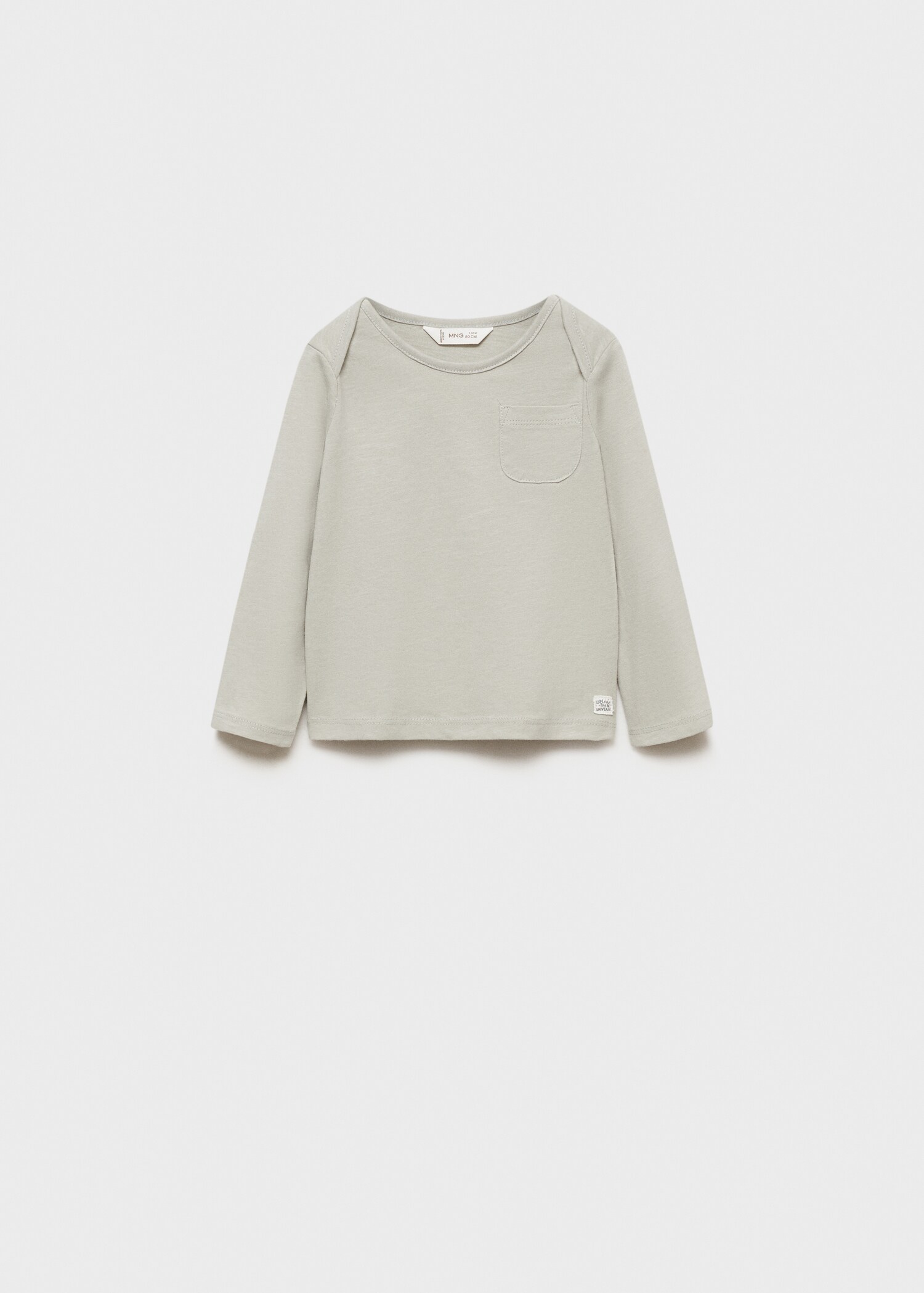 Long-sleeved t-shirt with pocket - Article without model