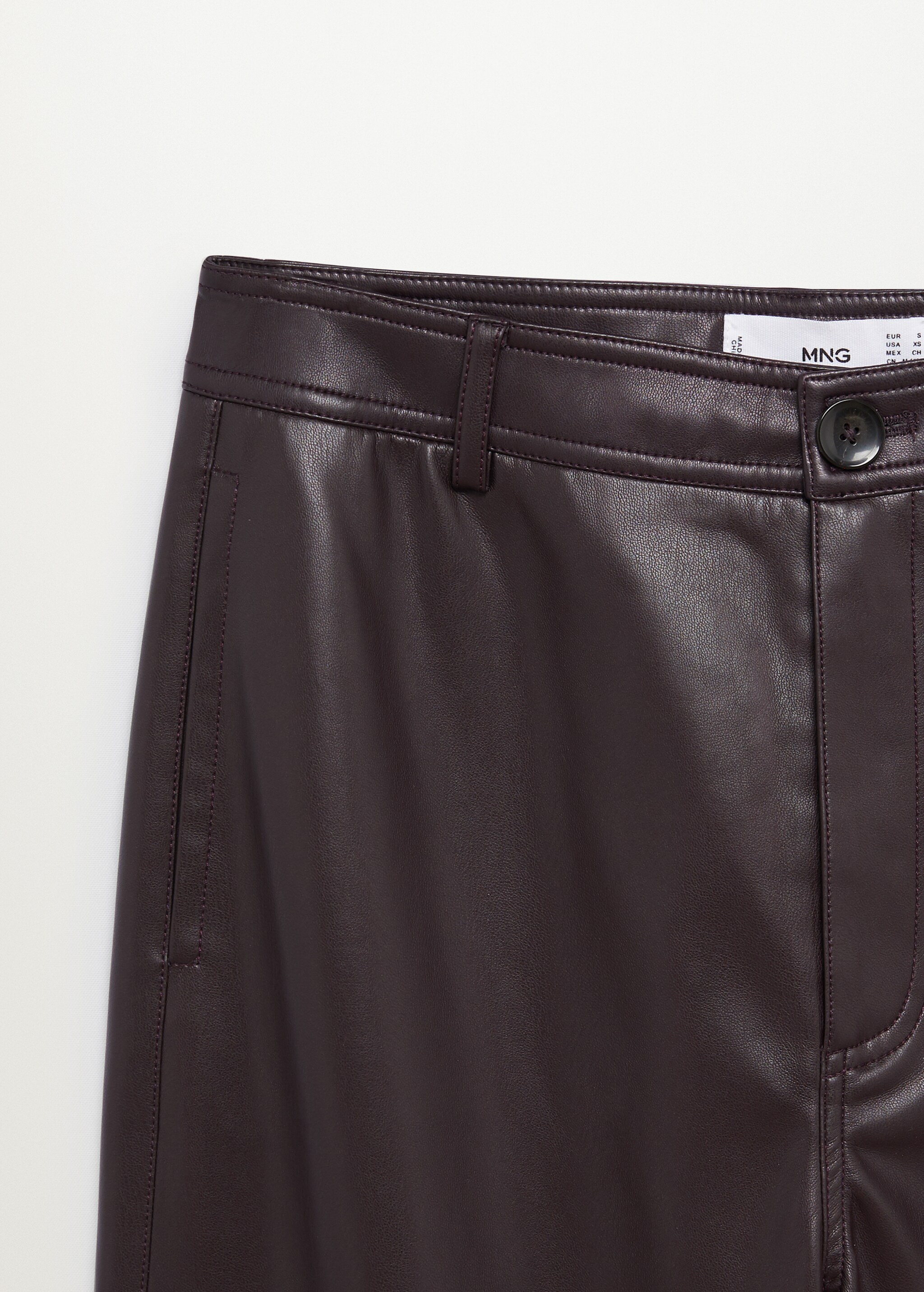 Pantalón culotte efecto piel - Detalle del artículo 8
