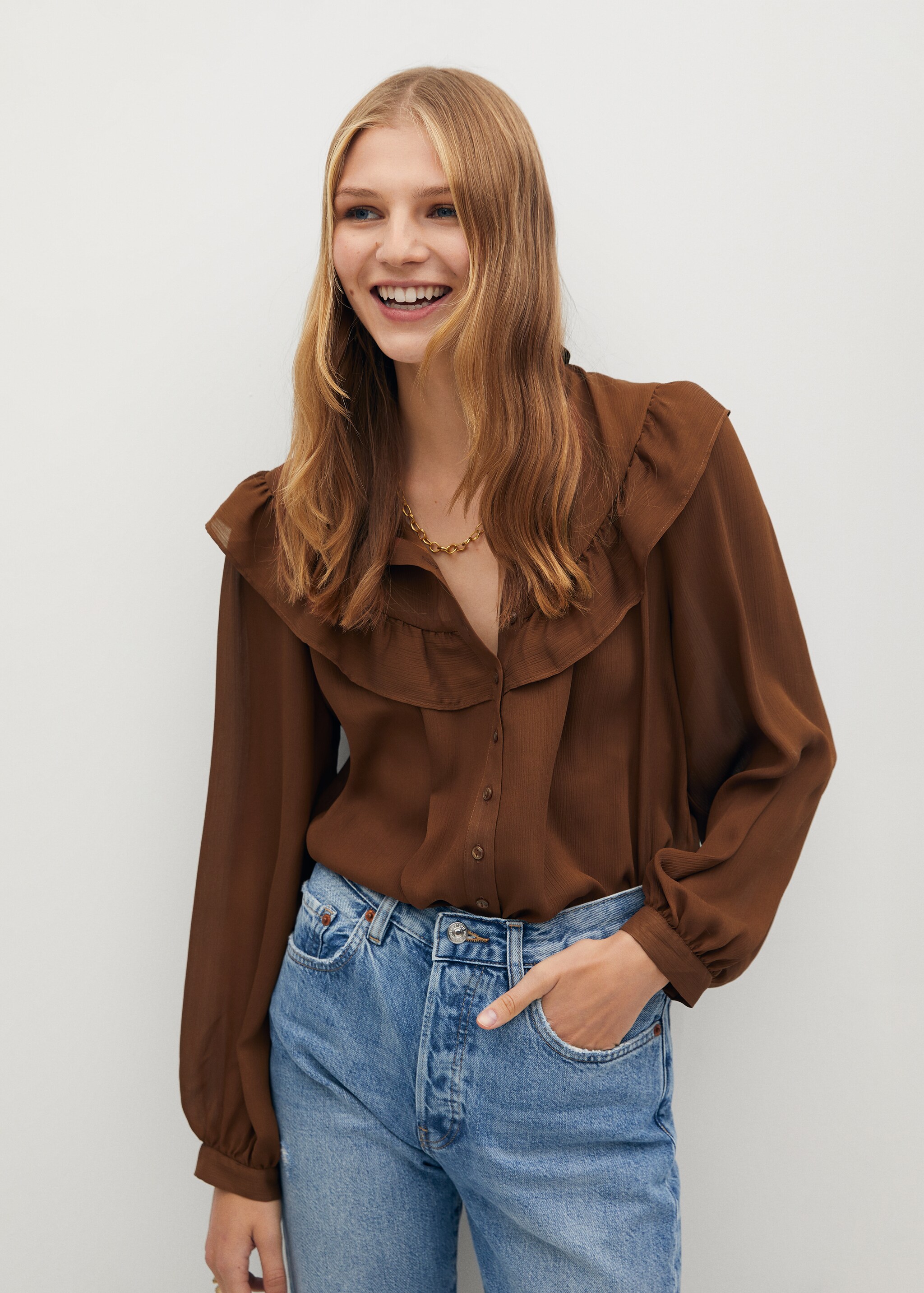Blusa volantes - Plano medio