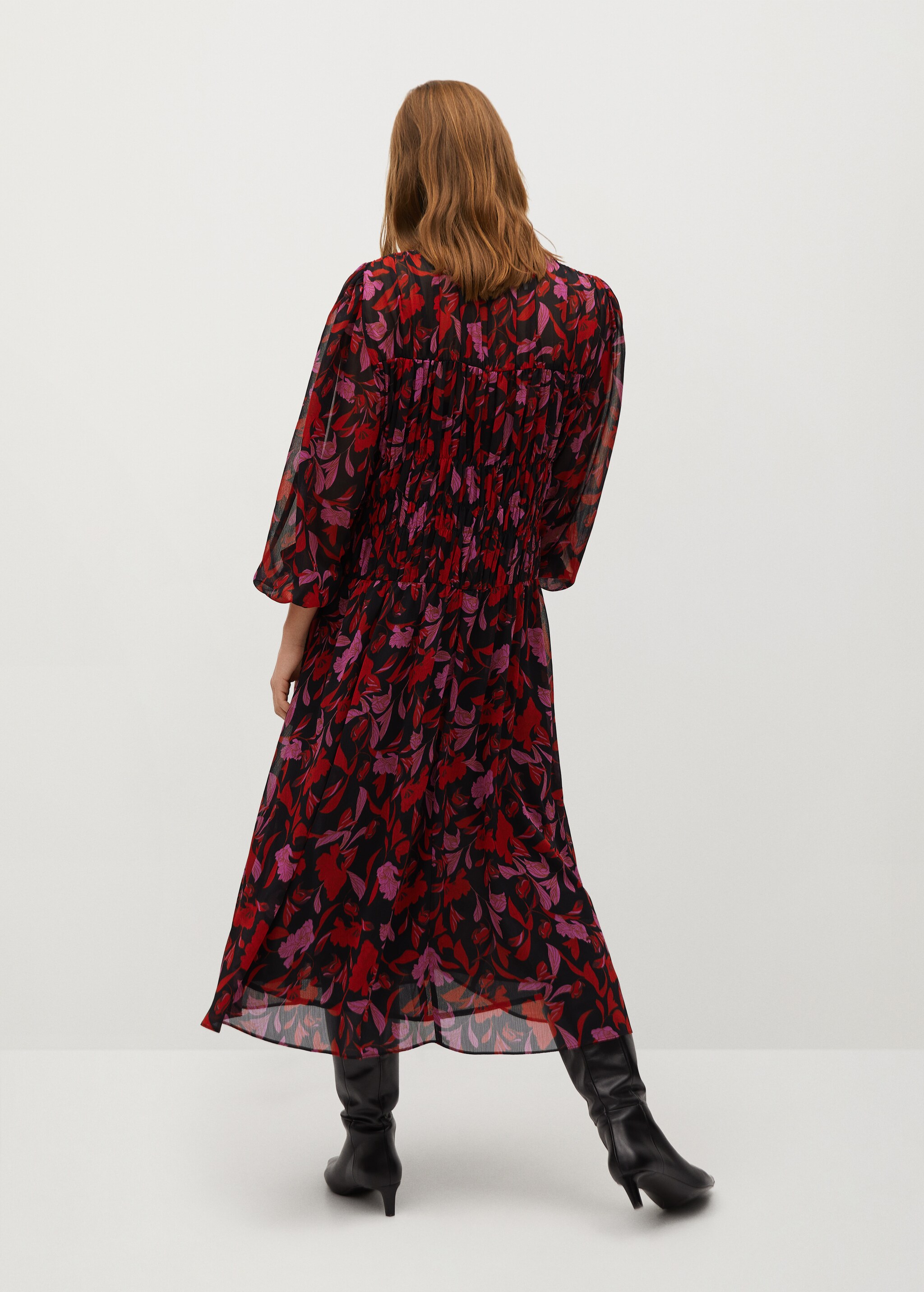 Vestido estampado floral - Reverso del artículo