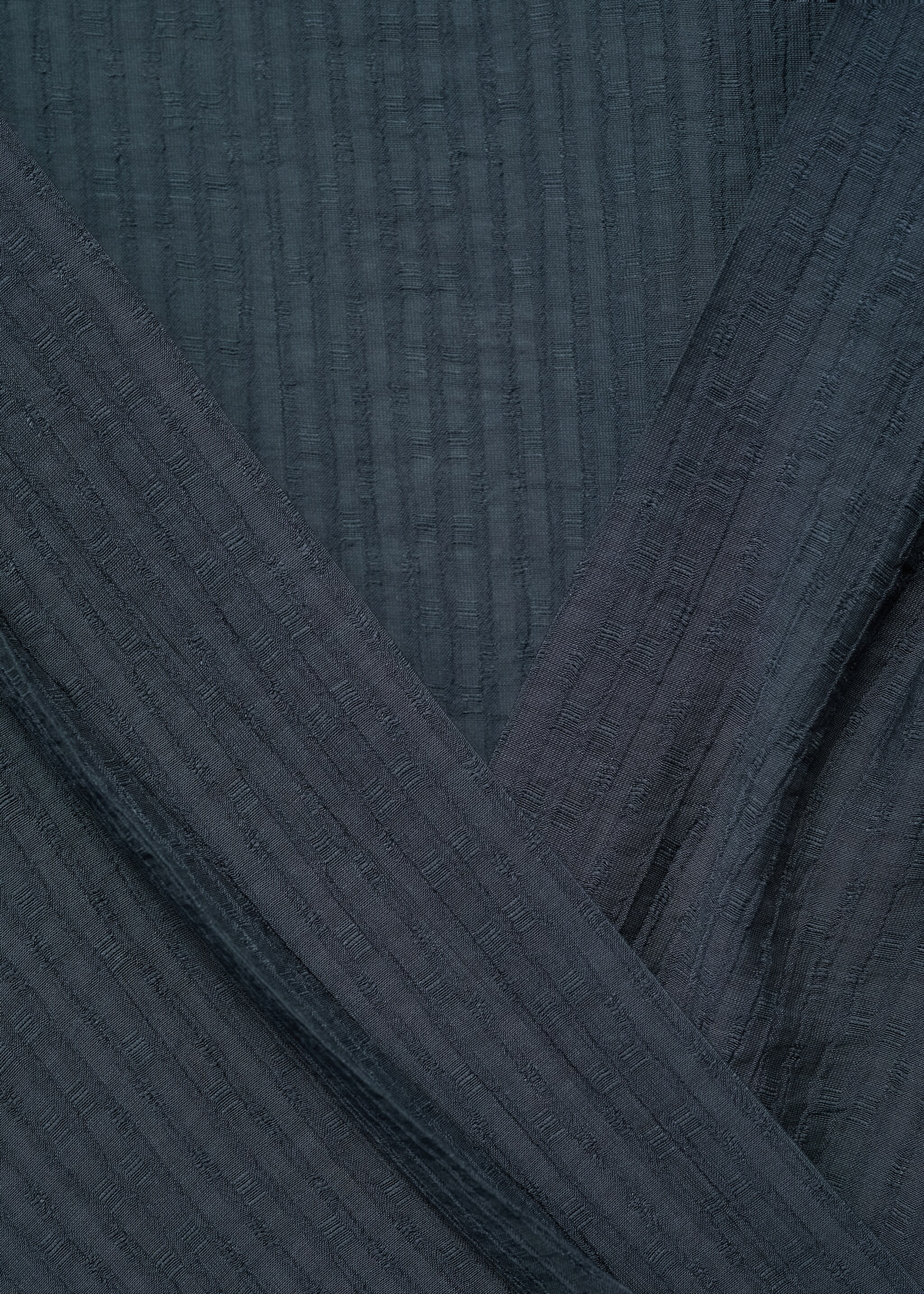 Wrap blouse with knot detail - Details of the article 0, Night Blue. Ref: 77047646-00.