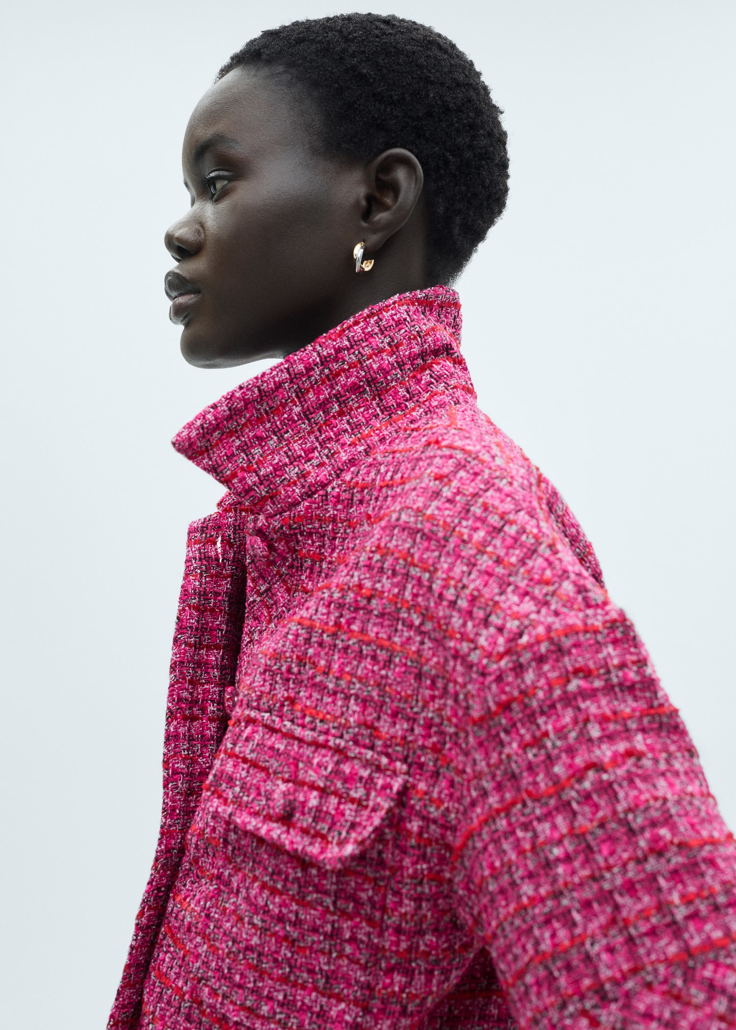 Mango Giacca Tweed Giubbotto Tweed Avvitato Donna MANGO Italia