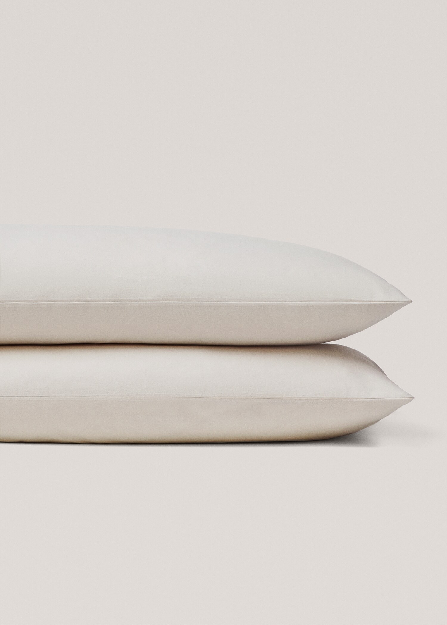 Plain flannel pillowcase 50x75cm - Details of the article 1