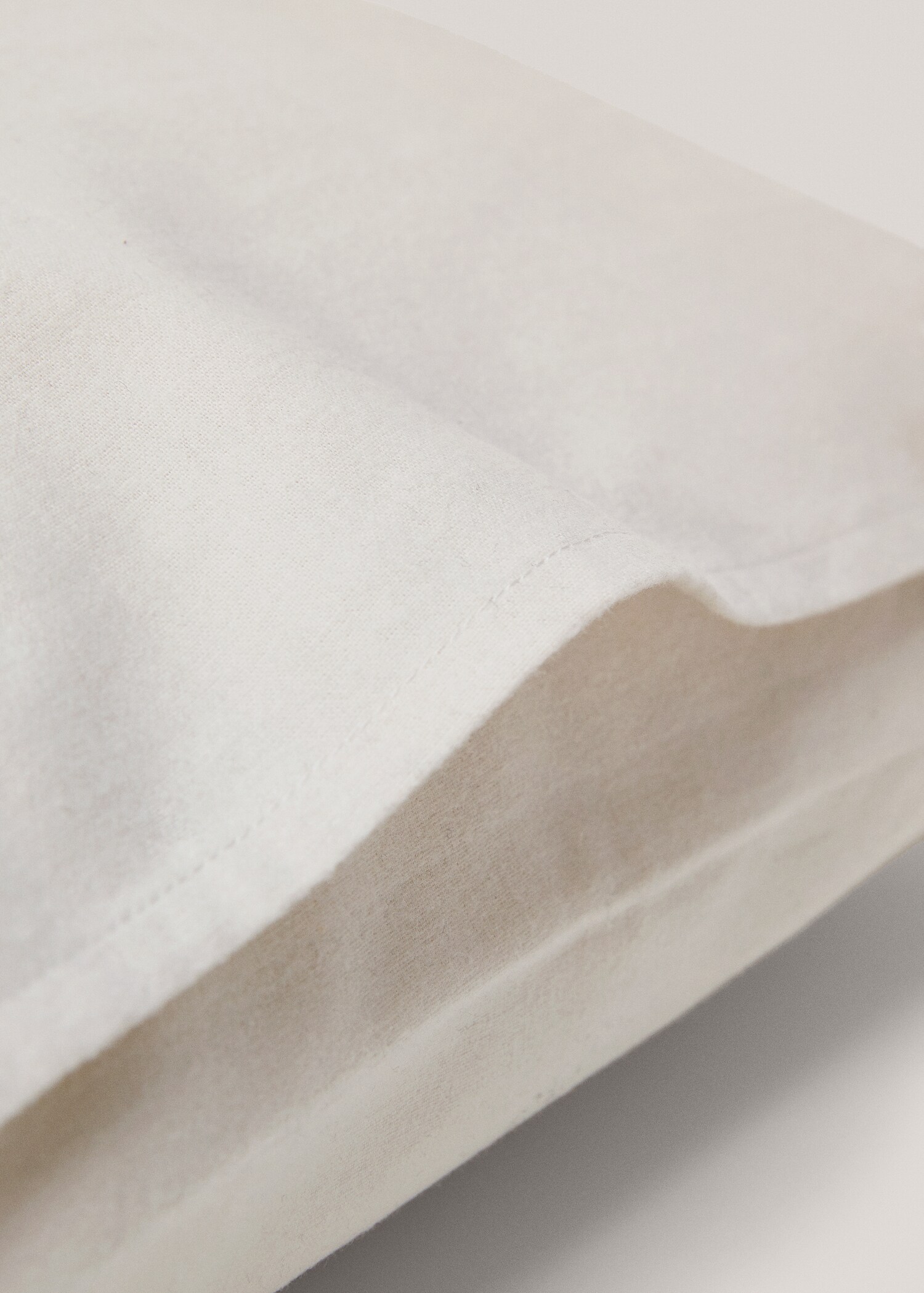 Plain flannel pillowcase 50x75cm - Details of the article 2