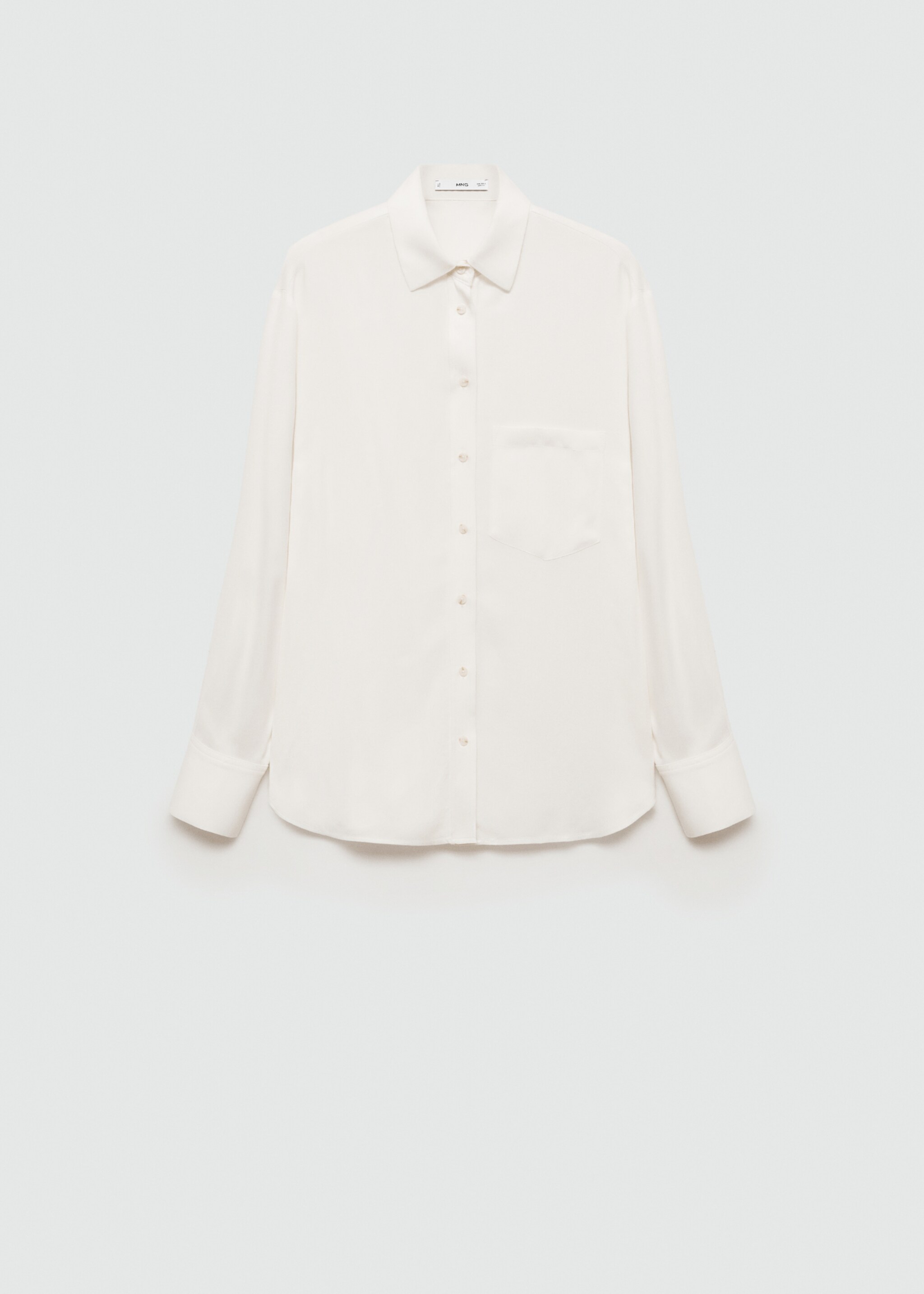 Chemise fluide à boutons - Article sans modèle, Écru. Ref: 77047667-00.