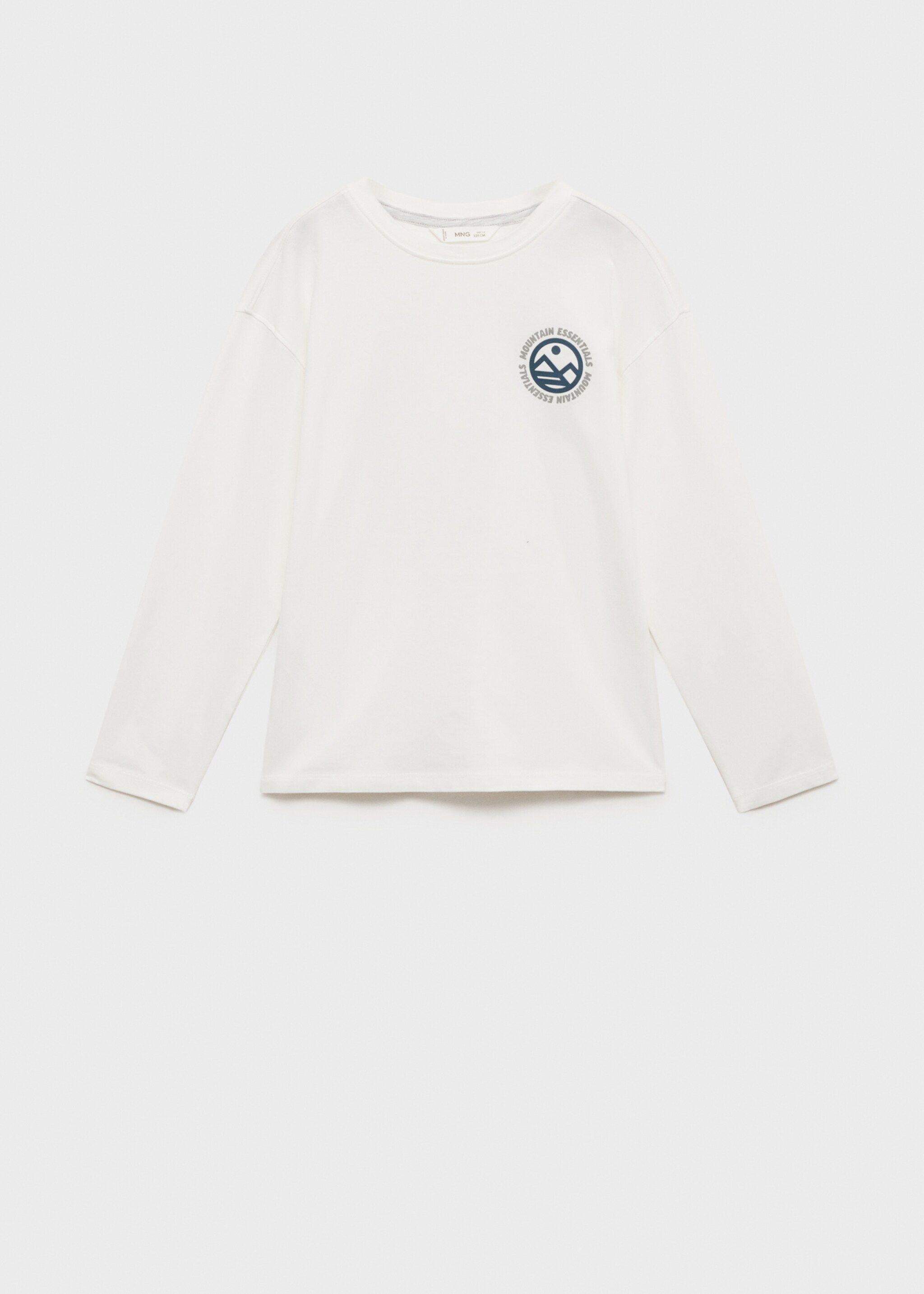 Printed cotton-blend T-shirt - Article without model, Off White. Ref: 77047668-00.