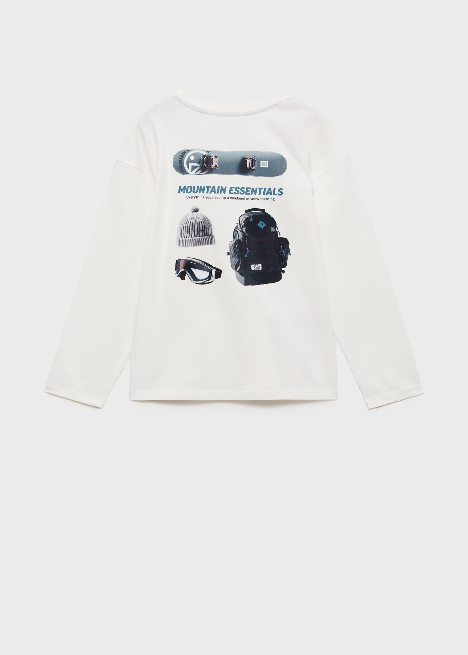 Printed cotton-blend T-shirt - Reverse of the article