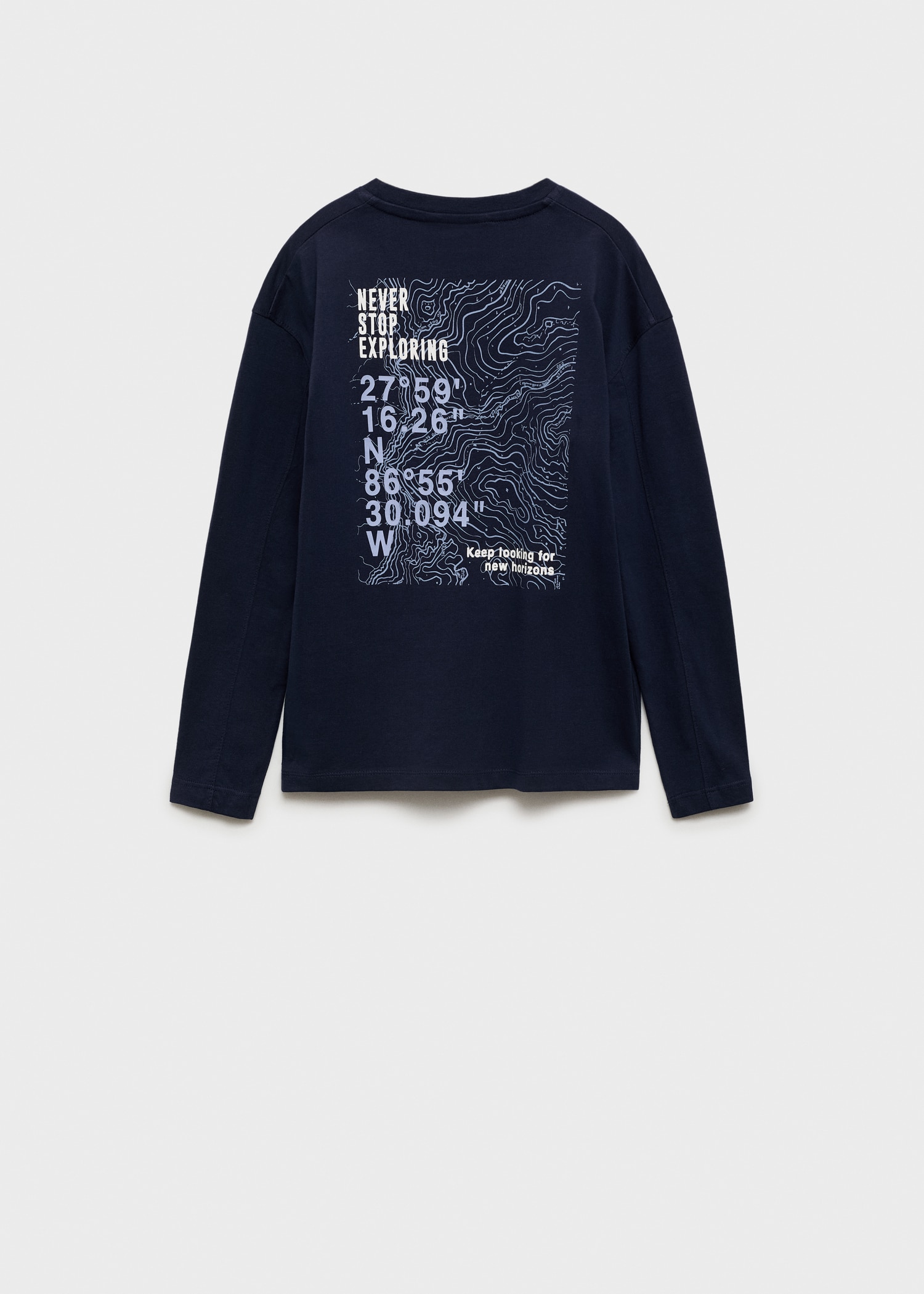 Printed long sleeve t-shirt - Reverse of the article