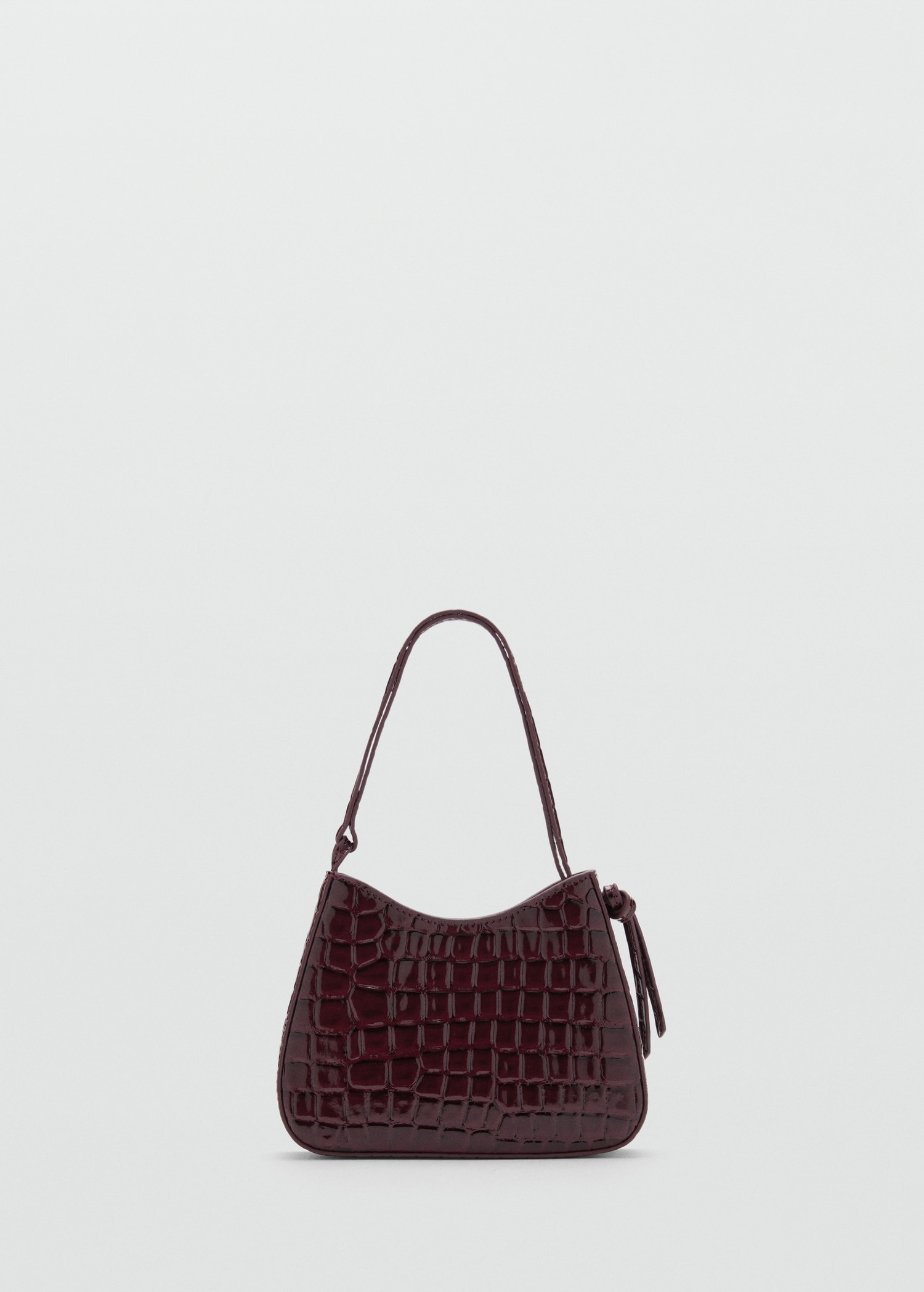 Sac effet croco verni MANGO OUTLET Luxembourg1