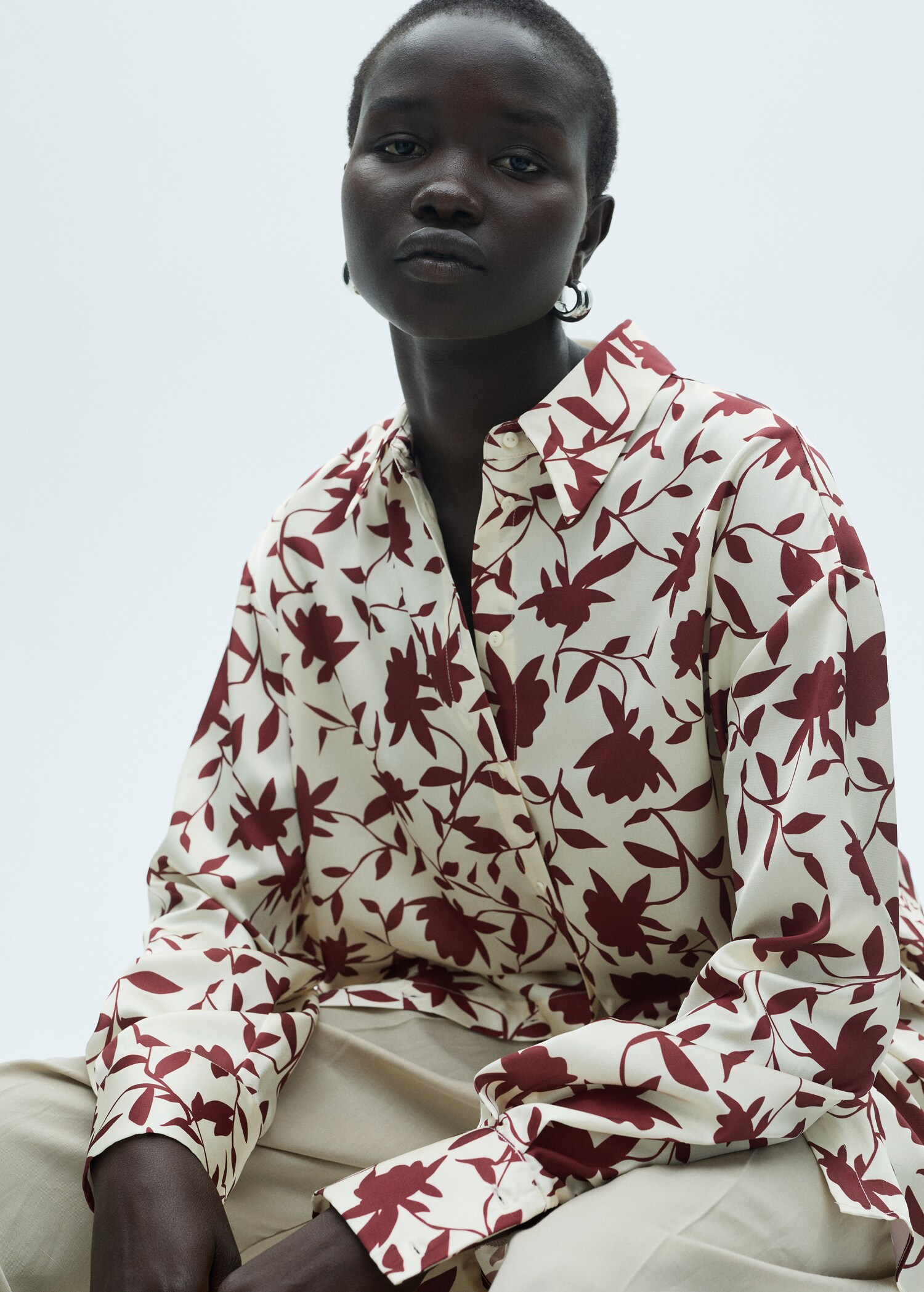 Floral print shirt - Details of the article 2