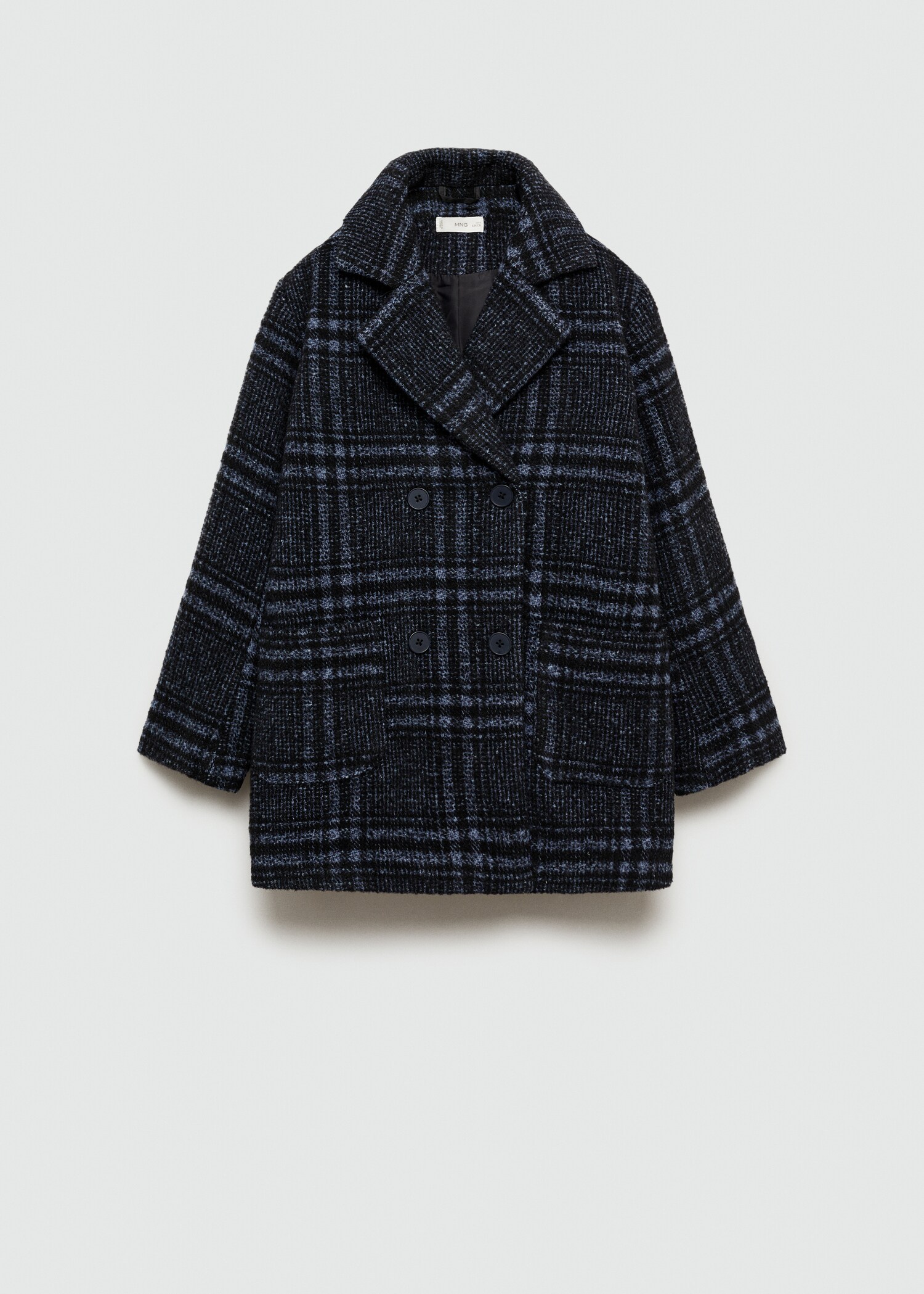 Manteau à carreaux en laine - Article sans modèle