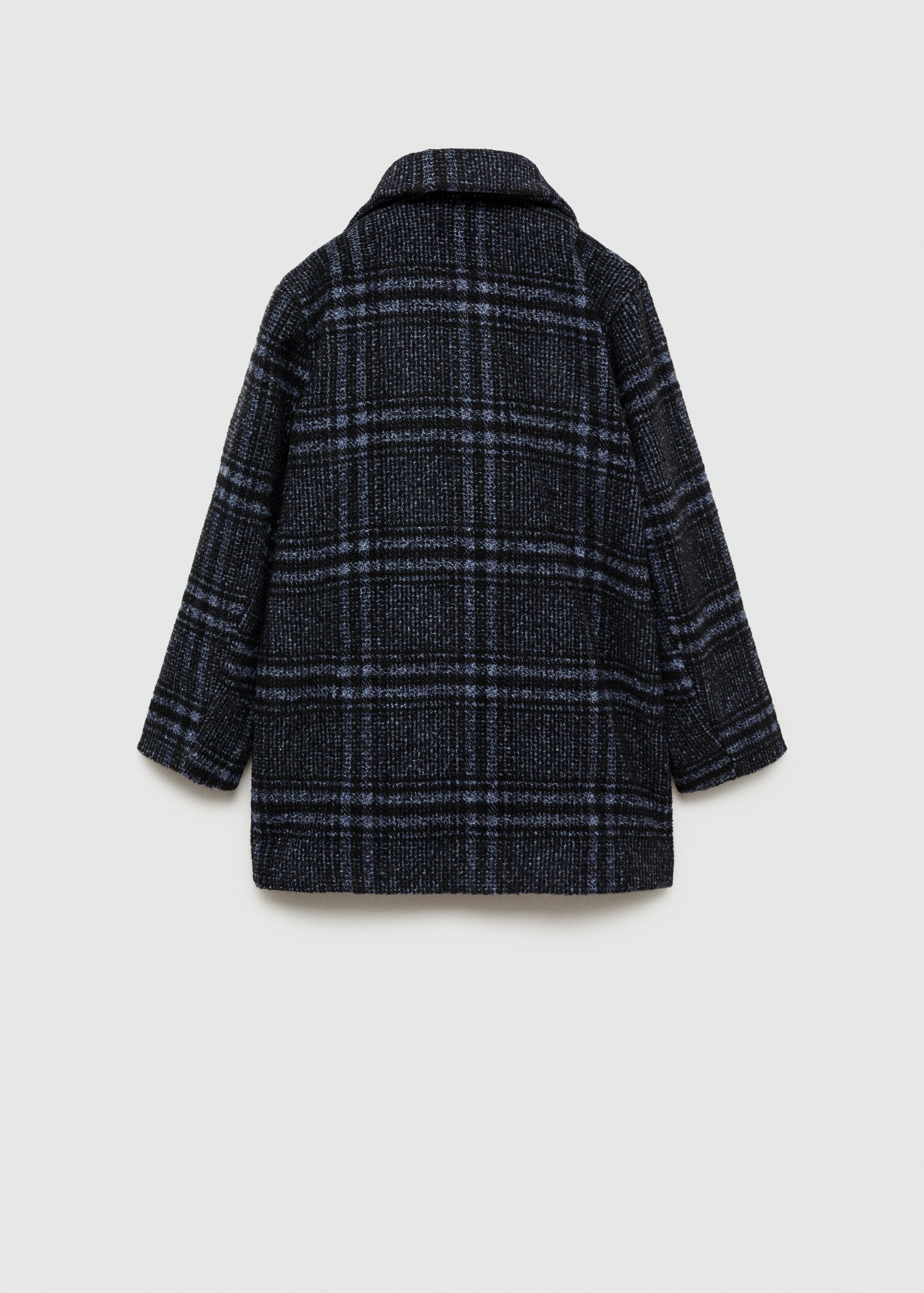 Manteau à carreaux en laine - Verso de l’article