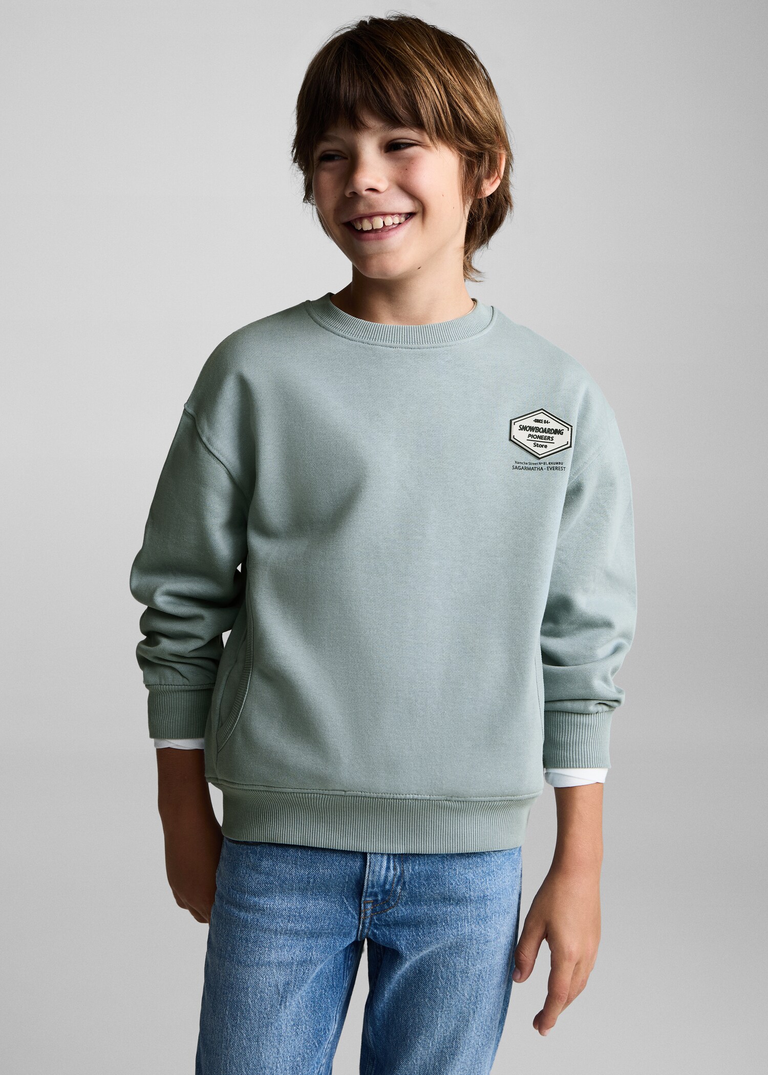 Printed cotton sweatshirt - Medium plane