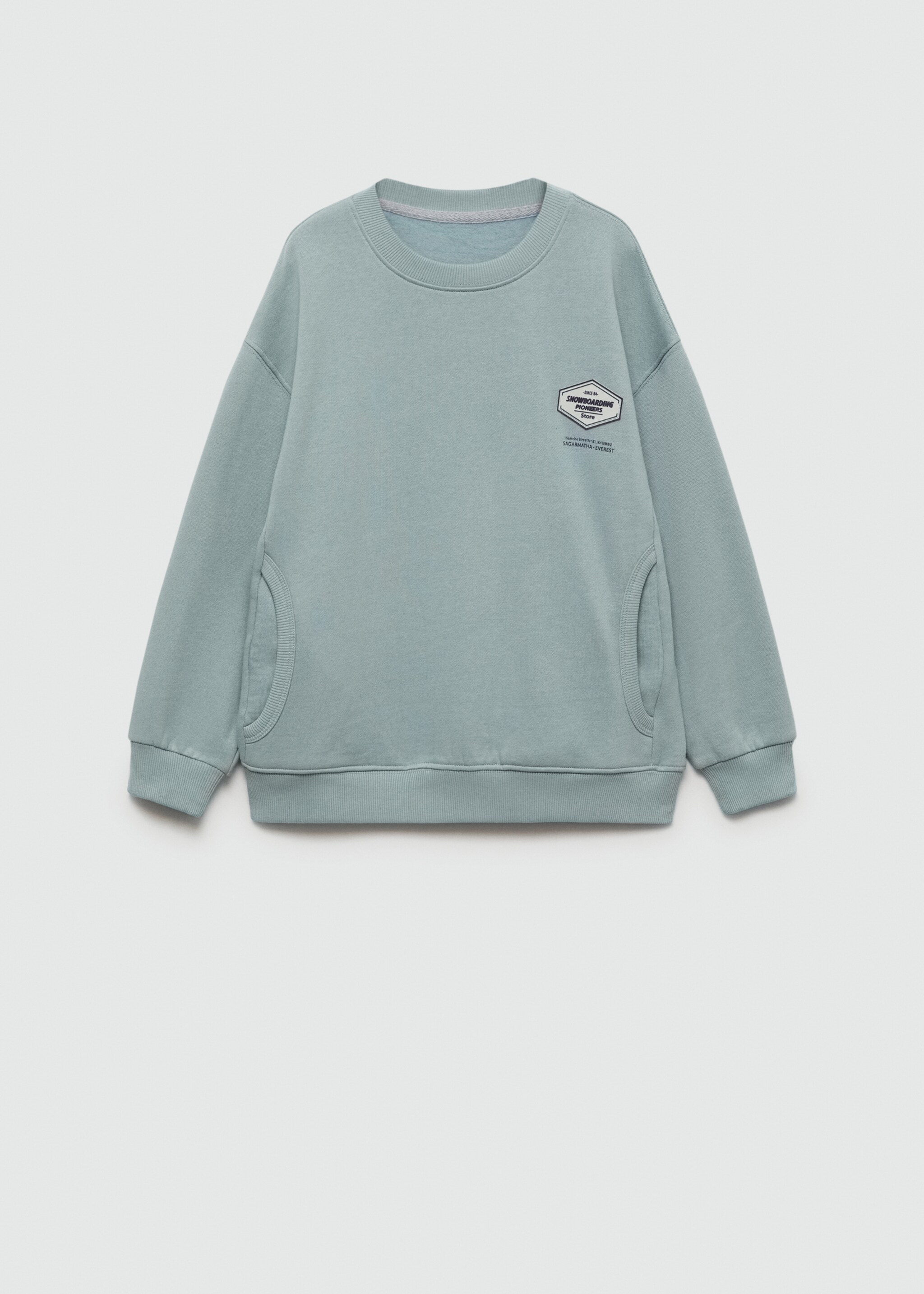 Mintás pamut sweatshirt - Termék modell nélkül