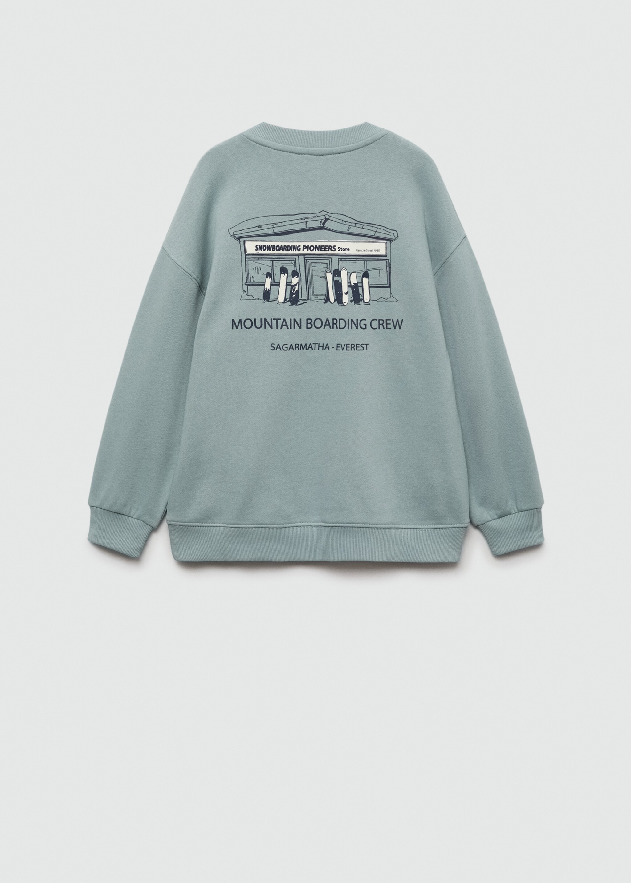 Mintás pamut sweatshirt - A cikk hátulja