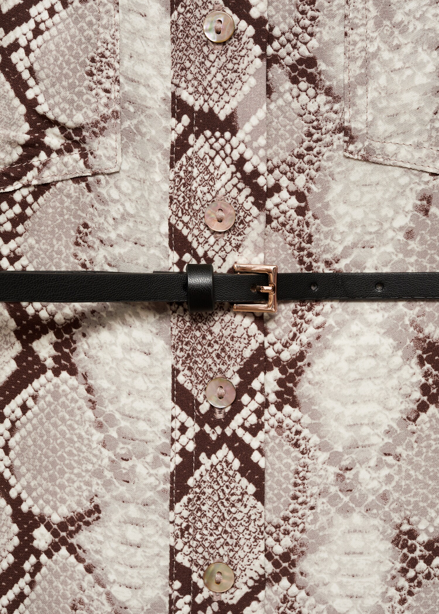 Hemdkleid mit Schlangenmuster - Detail des Artikels 0