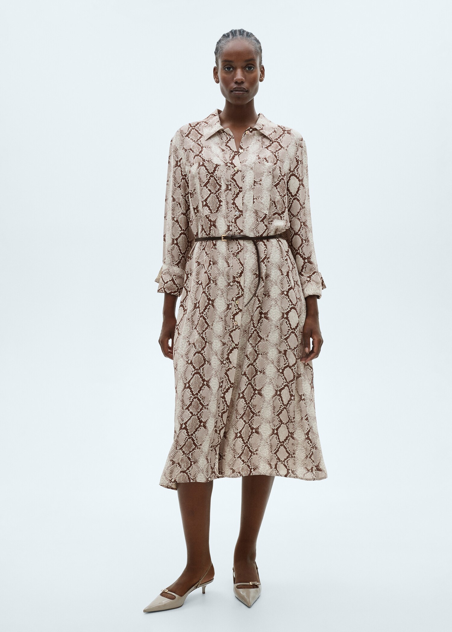 Hemdkleid mit Schlangenmuster - Detail des Artikels 3