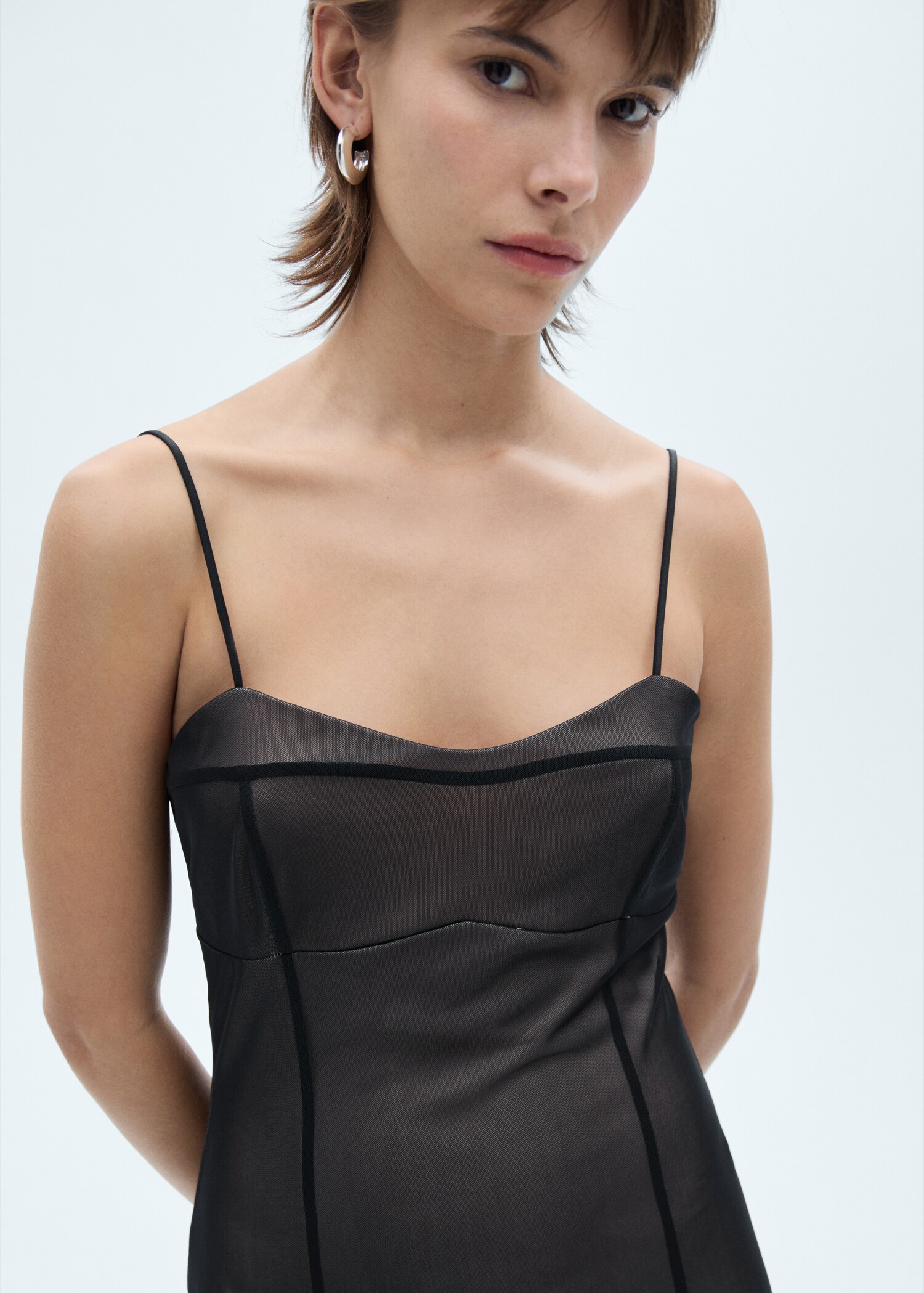 Vestit curt de llenceria mesh - Detall de l'article 1