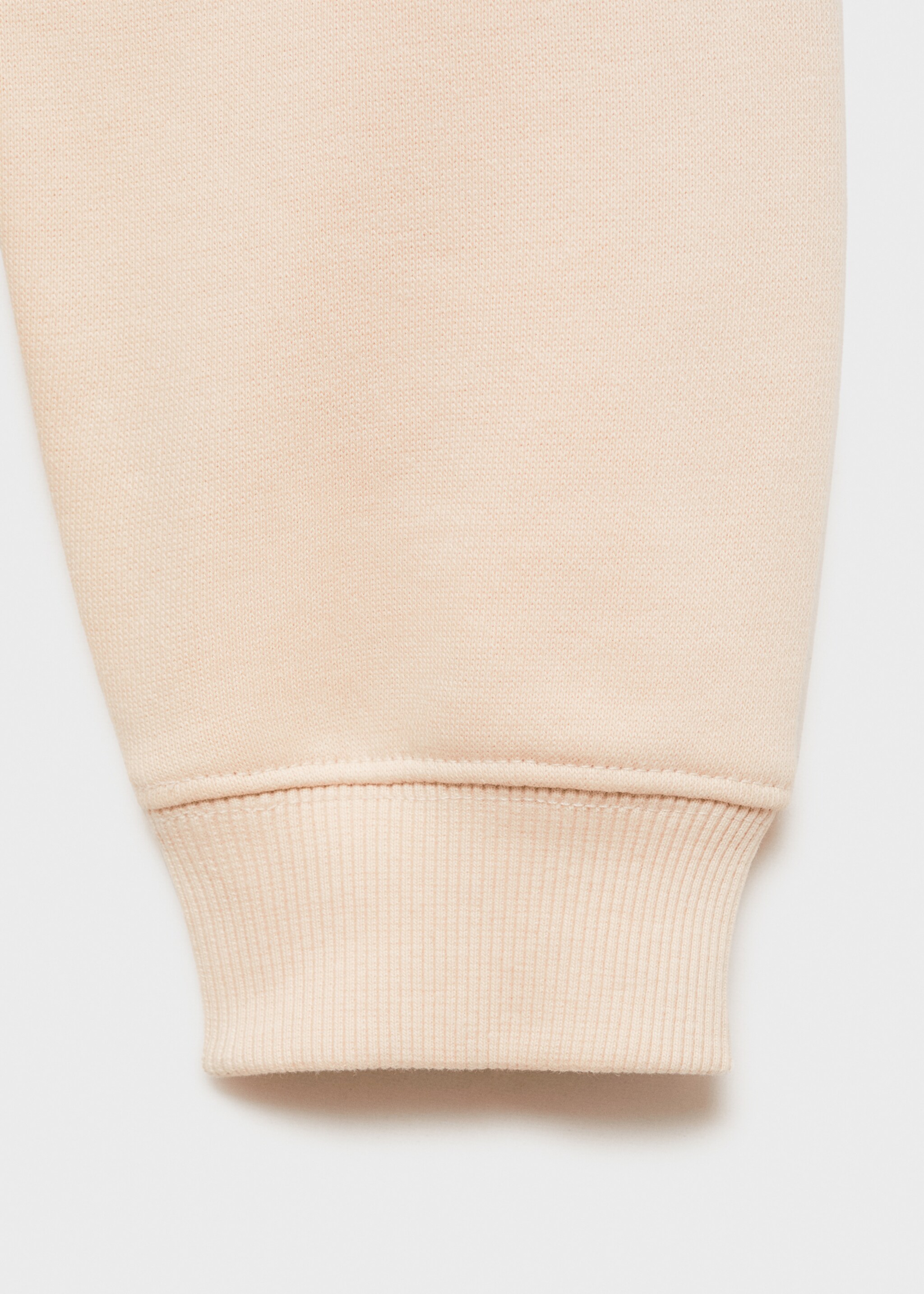 Embroidered detail cotton sweatshirt - Details of the article 0, Ecru. Ref: 77047693-00.