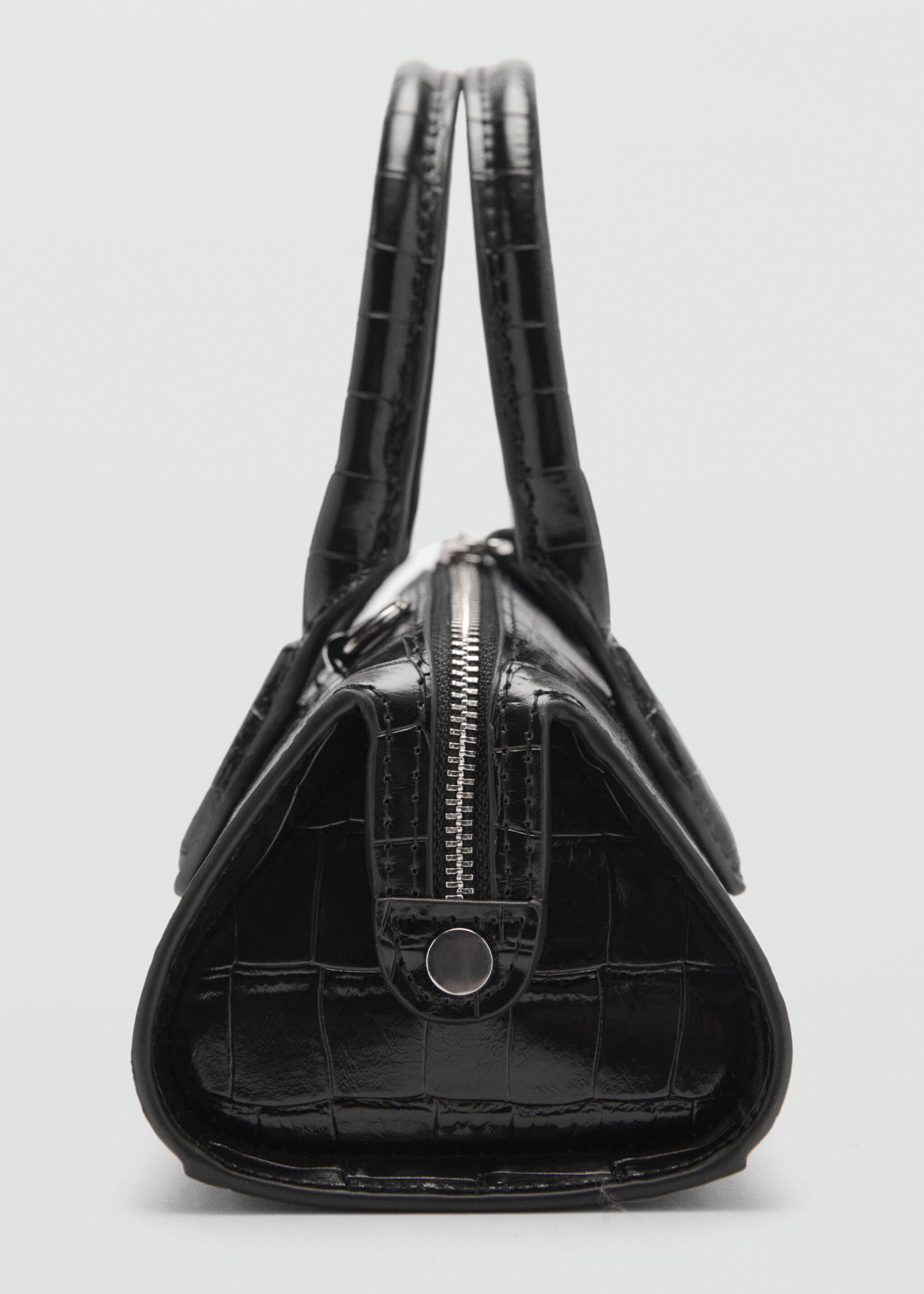 Bolso efecto cocodrilo - Detalle del artículo 1, Negro. Ref: 77047695-00.