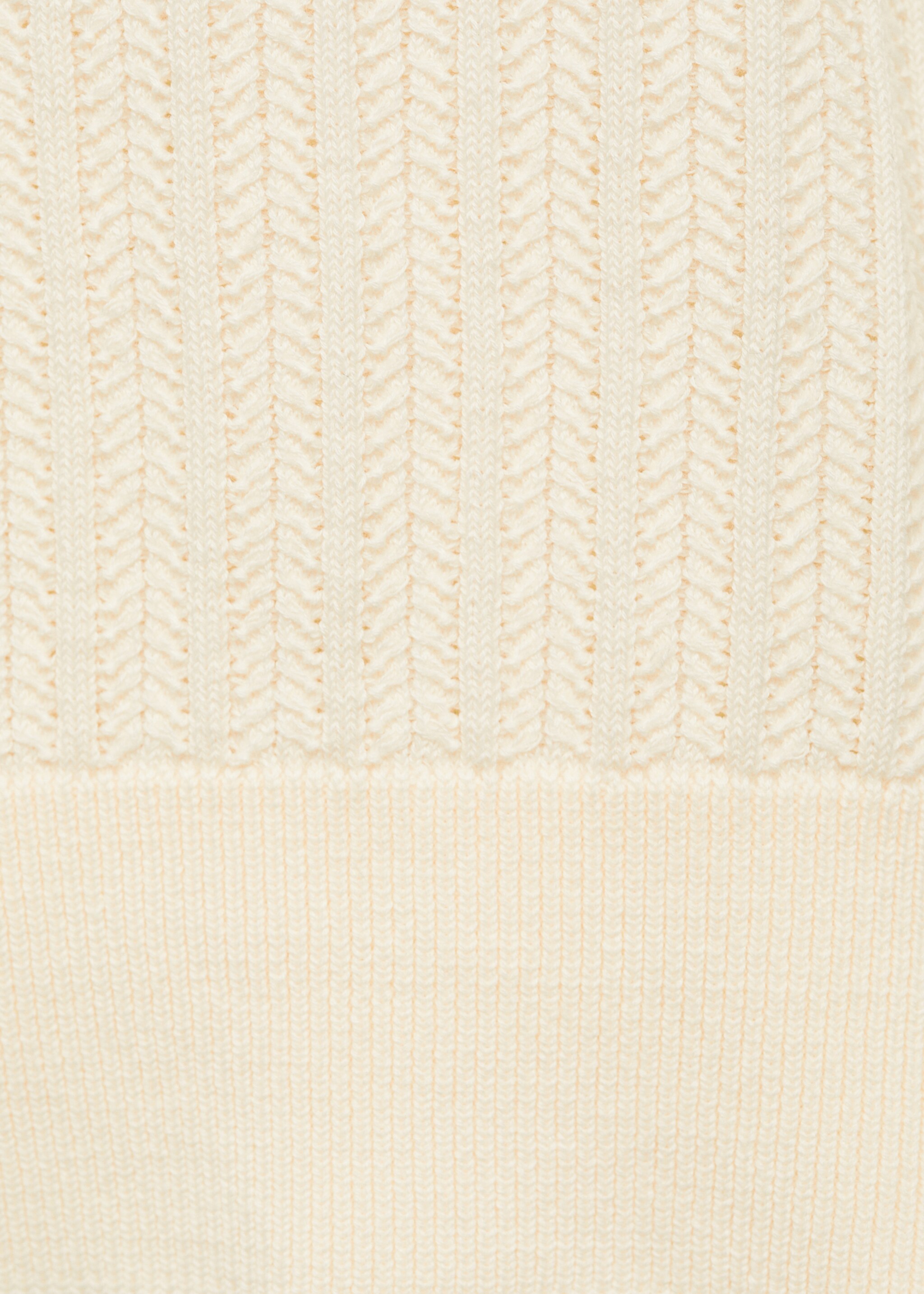 Fine-knit herringbone polo shirt - Details of the article 0