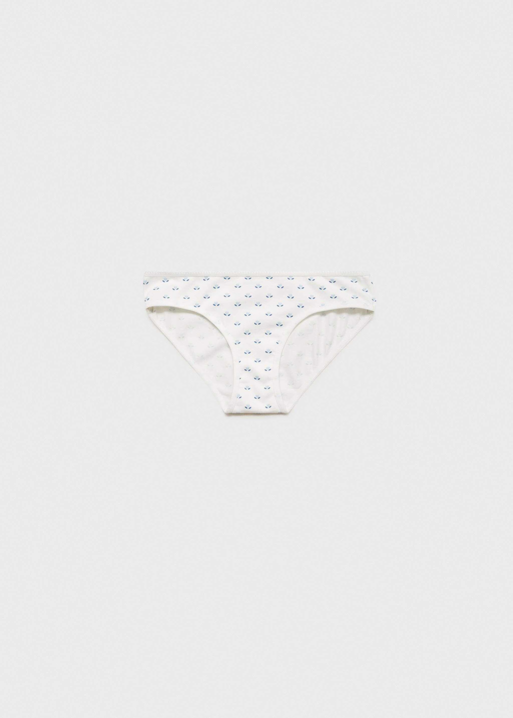 3 pack of printed cotton panties - Details of the article 0, Sky Blue. Ref: 77047699-00.