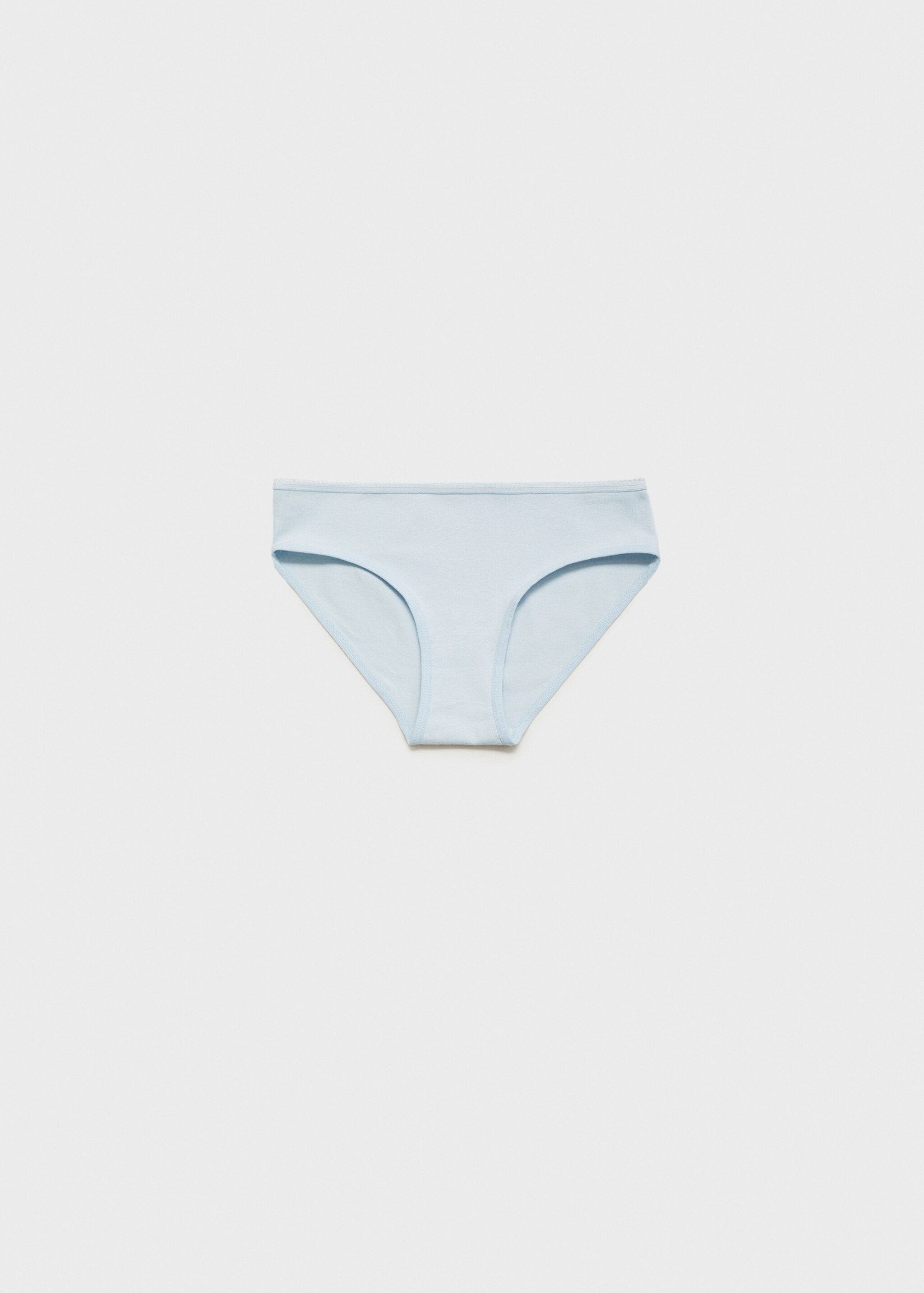 3 pack of printed cotton panties - Details of the article 8, Sky Blue. Ref: 77047699-00.