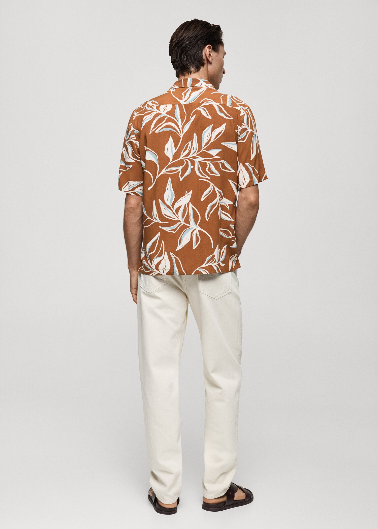 Regular-fit overhemd met hawaïprint - Achterkant van het artikel