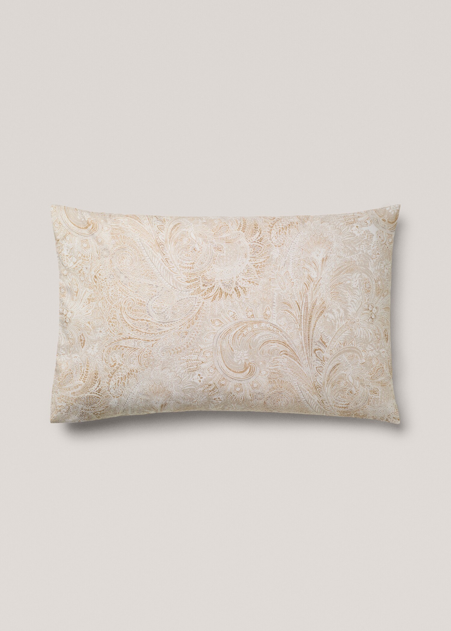 Percale cotton Paisley-print pillowcase 50x75cm - Article without model