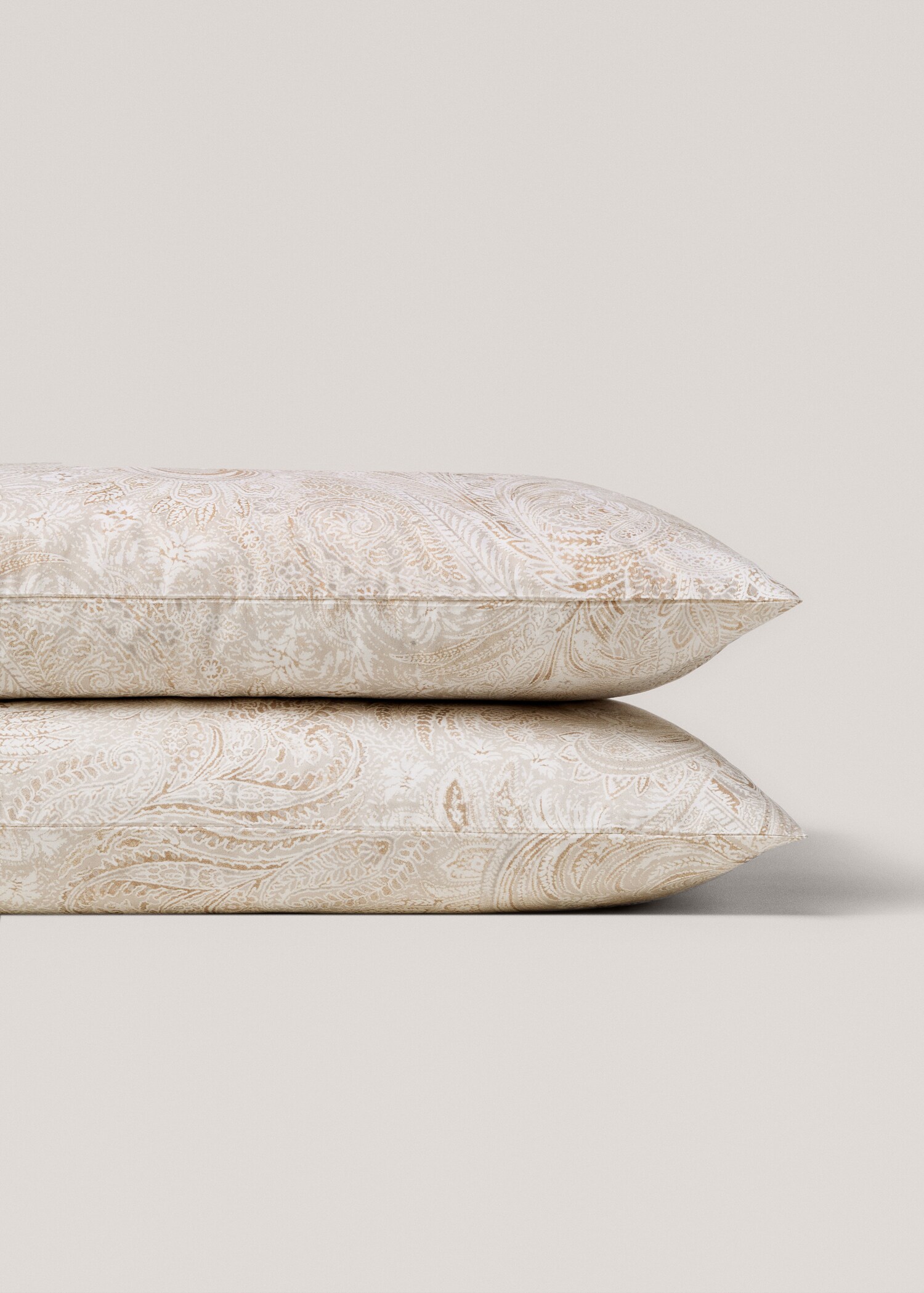 Percale cotton Paisley-print pillowcase 50x75cm - Details of the article 1