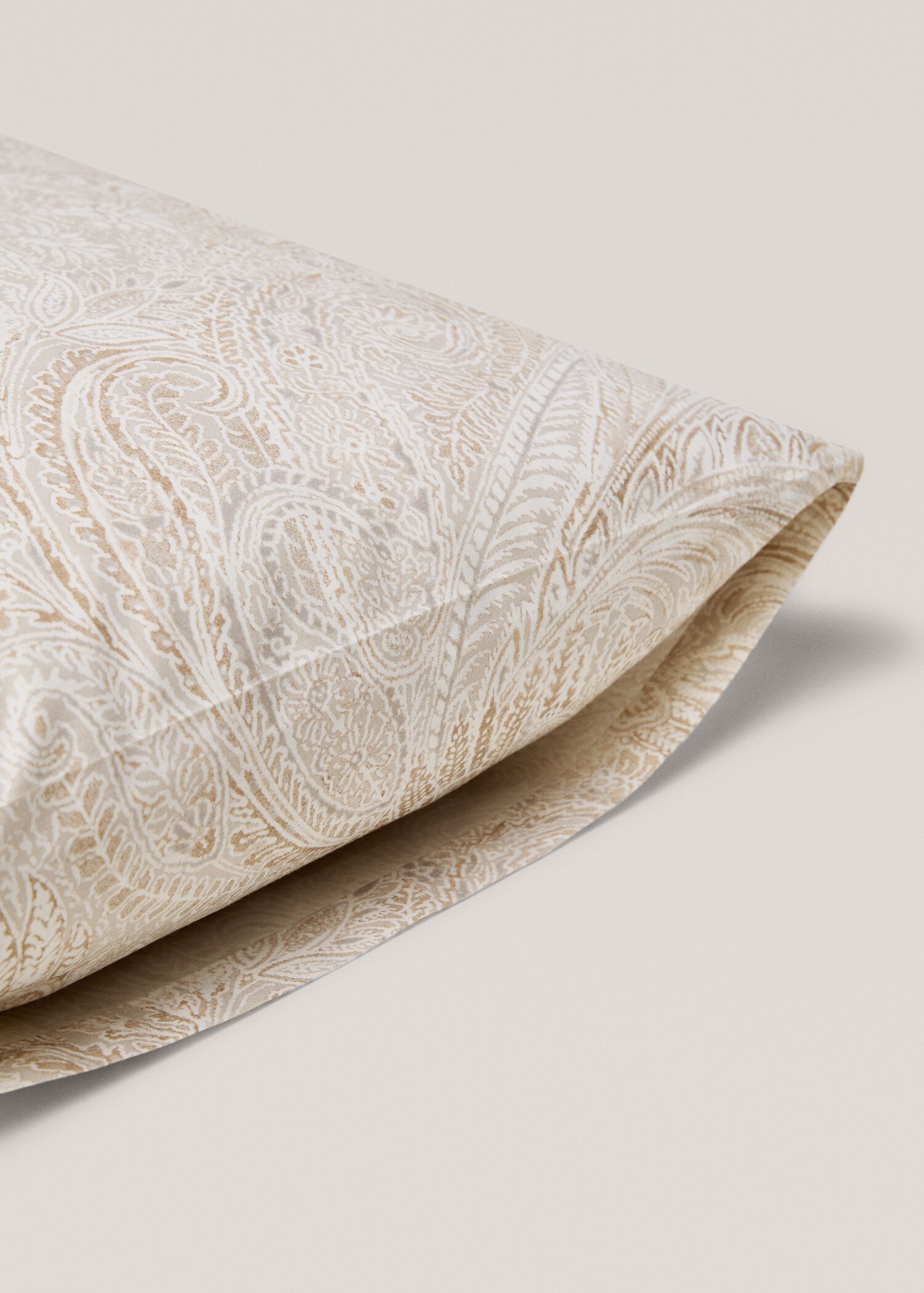 Percale cotton Paisley-print pillowcase 50x75cm - Details of the article 3