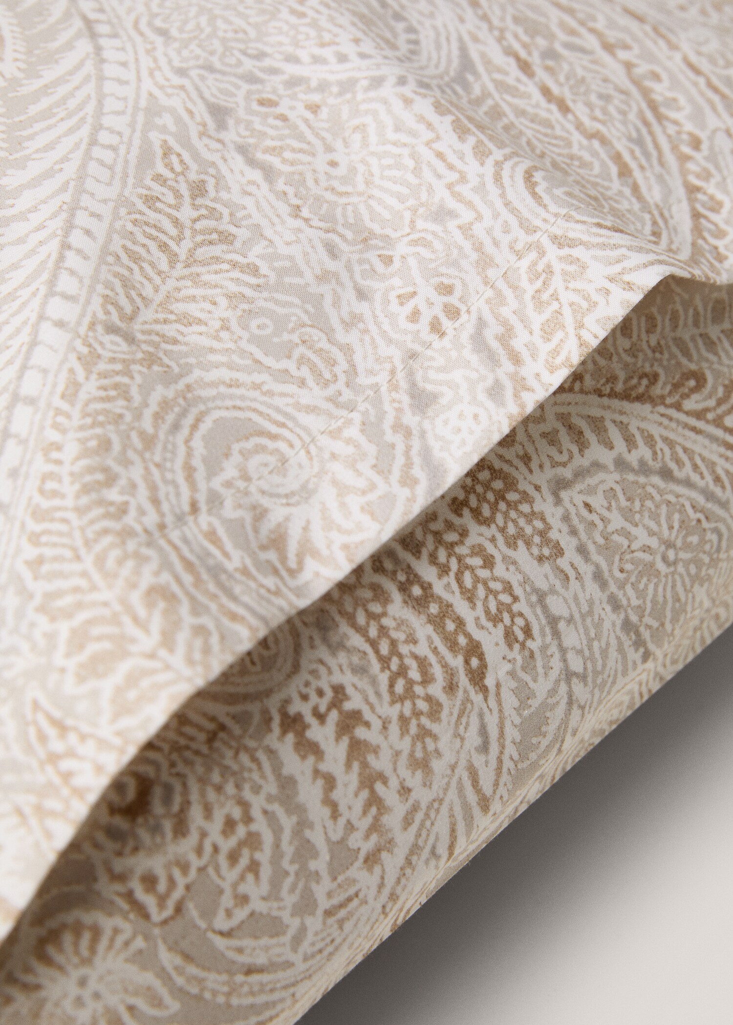 Percale cotton Paisley-print pillowcase 50x75cm - Details of the article 4