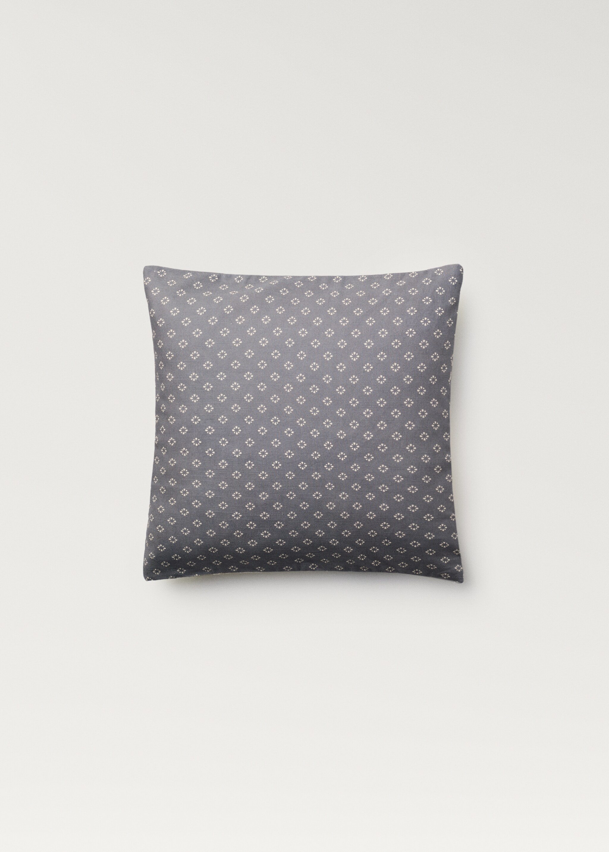 Kissenhülle mit Blumendesign - Detail des Artikels 4, Blau. Ref: 77047707-00.