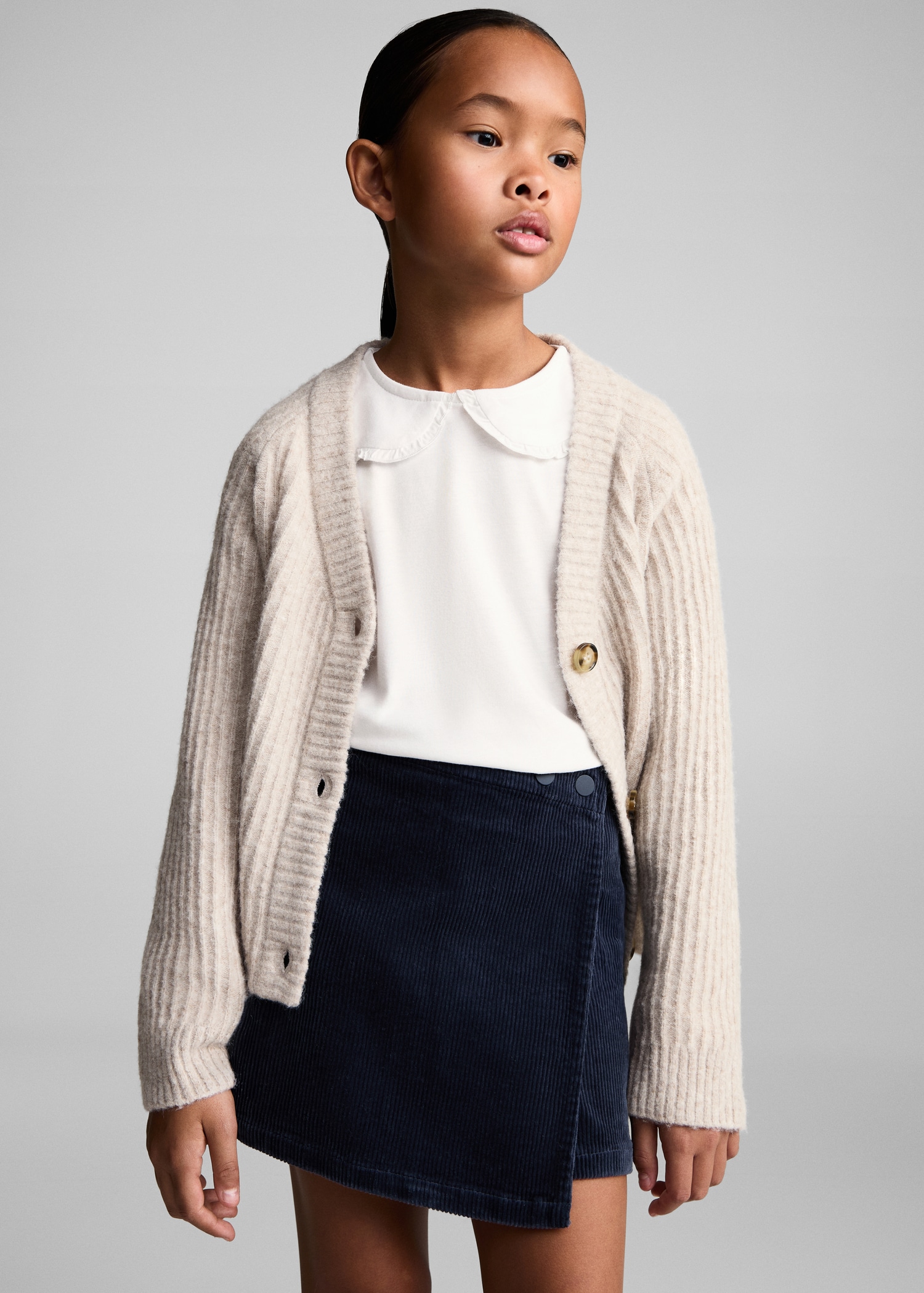 Camiseta cuello babydoll Niña MANGO OUTLET España (Península y