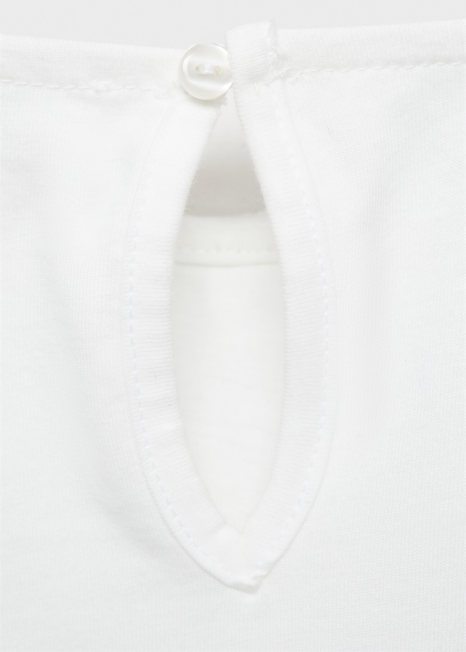 Babydoll-neck t-shirt - Details of the article 0
