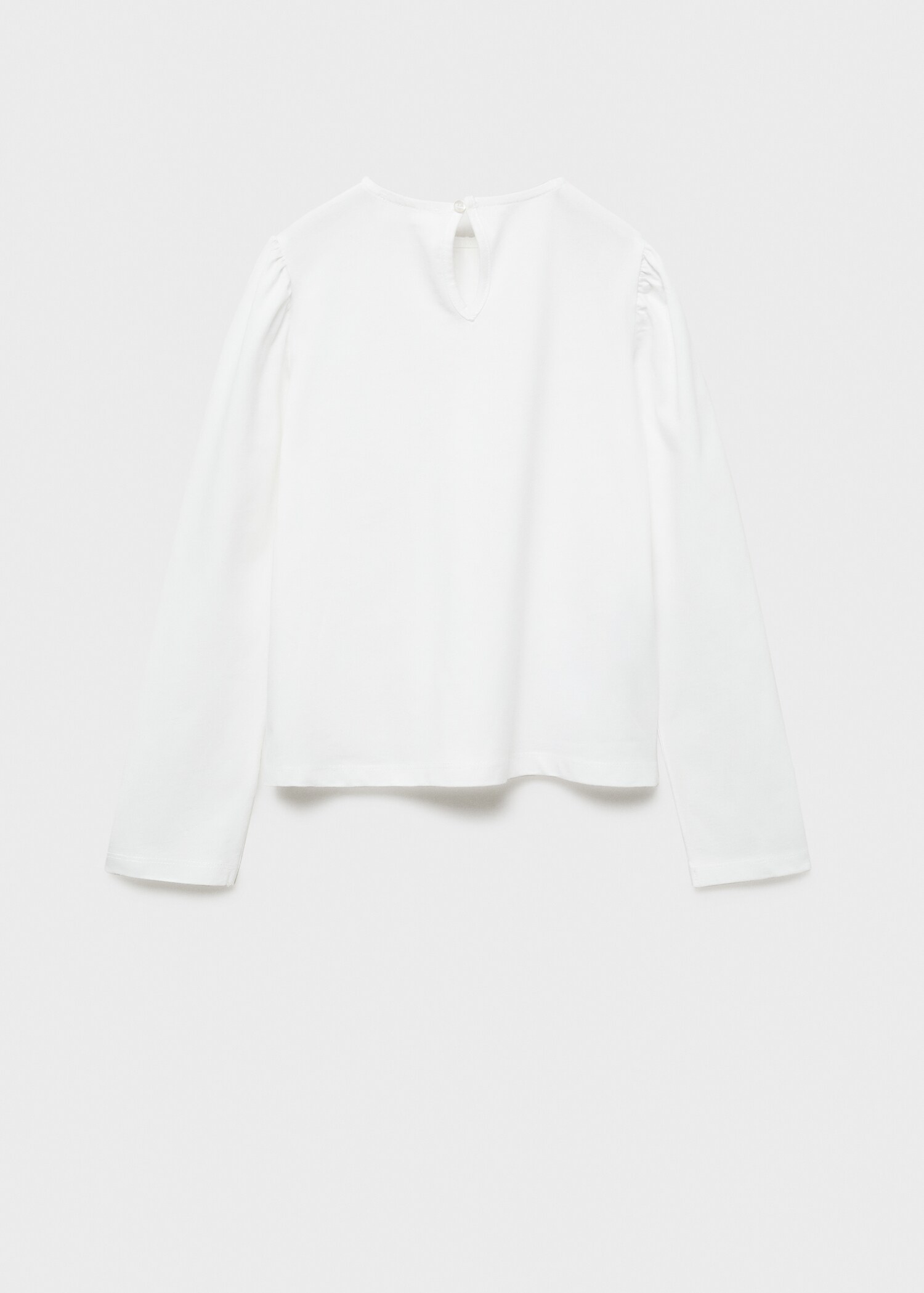 Babydoll-neck t-shirt - Reverse of the article