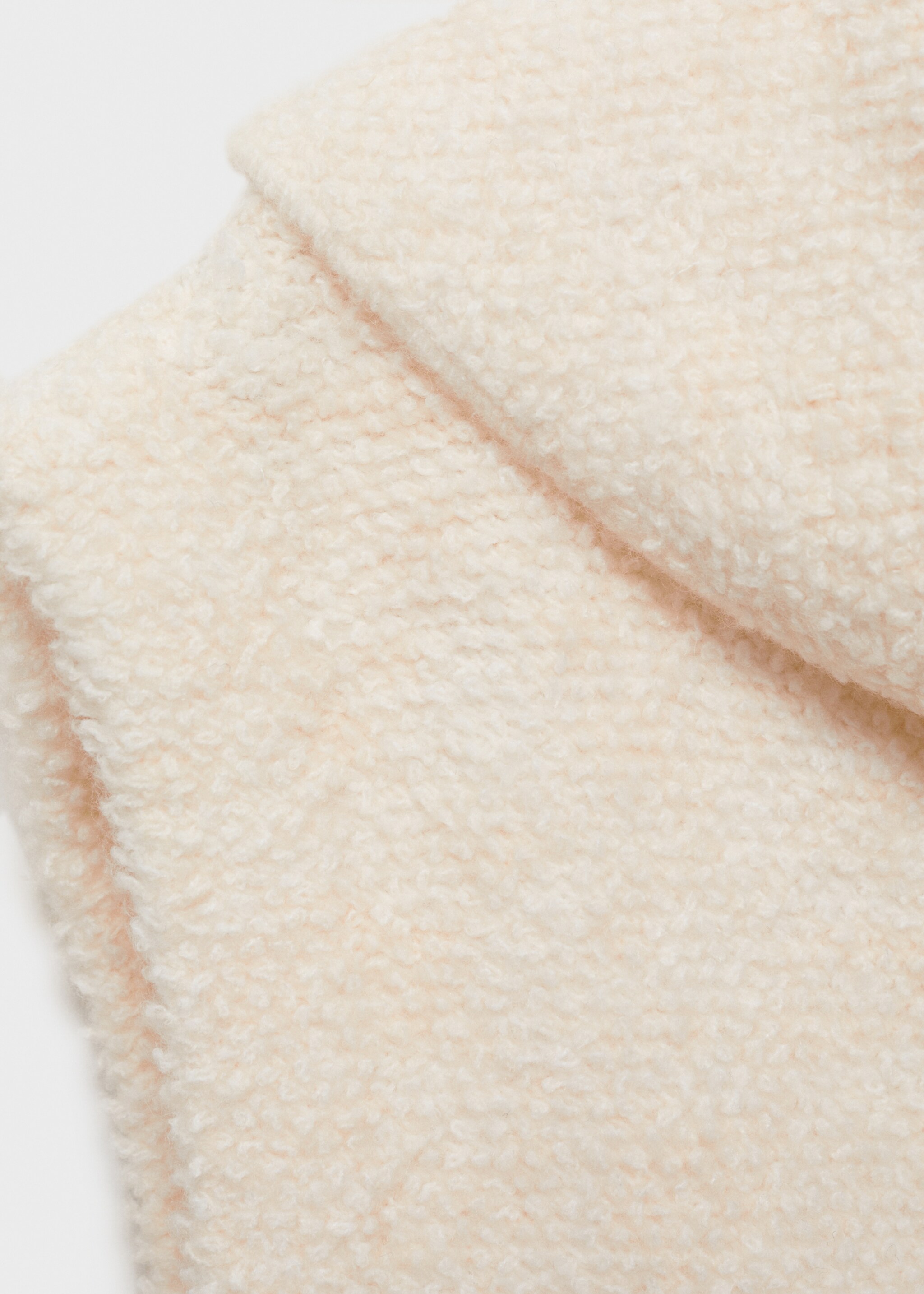 Turtleneck knit top - Details of the article 0, White. Ref: 77047712-00.