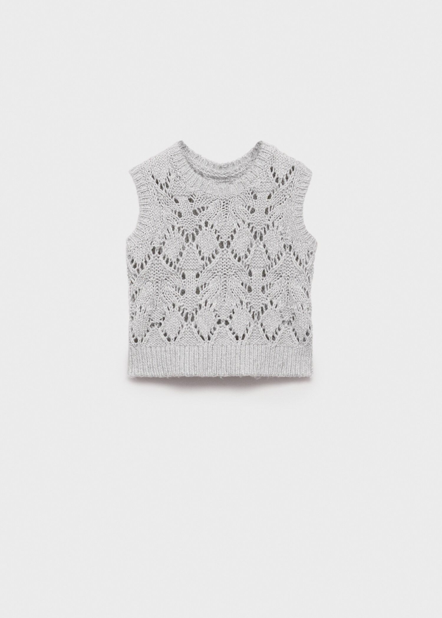 Shiny knitted waistcoat - Article without model